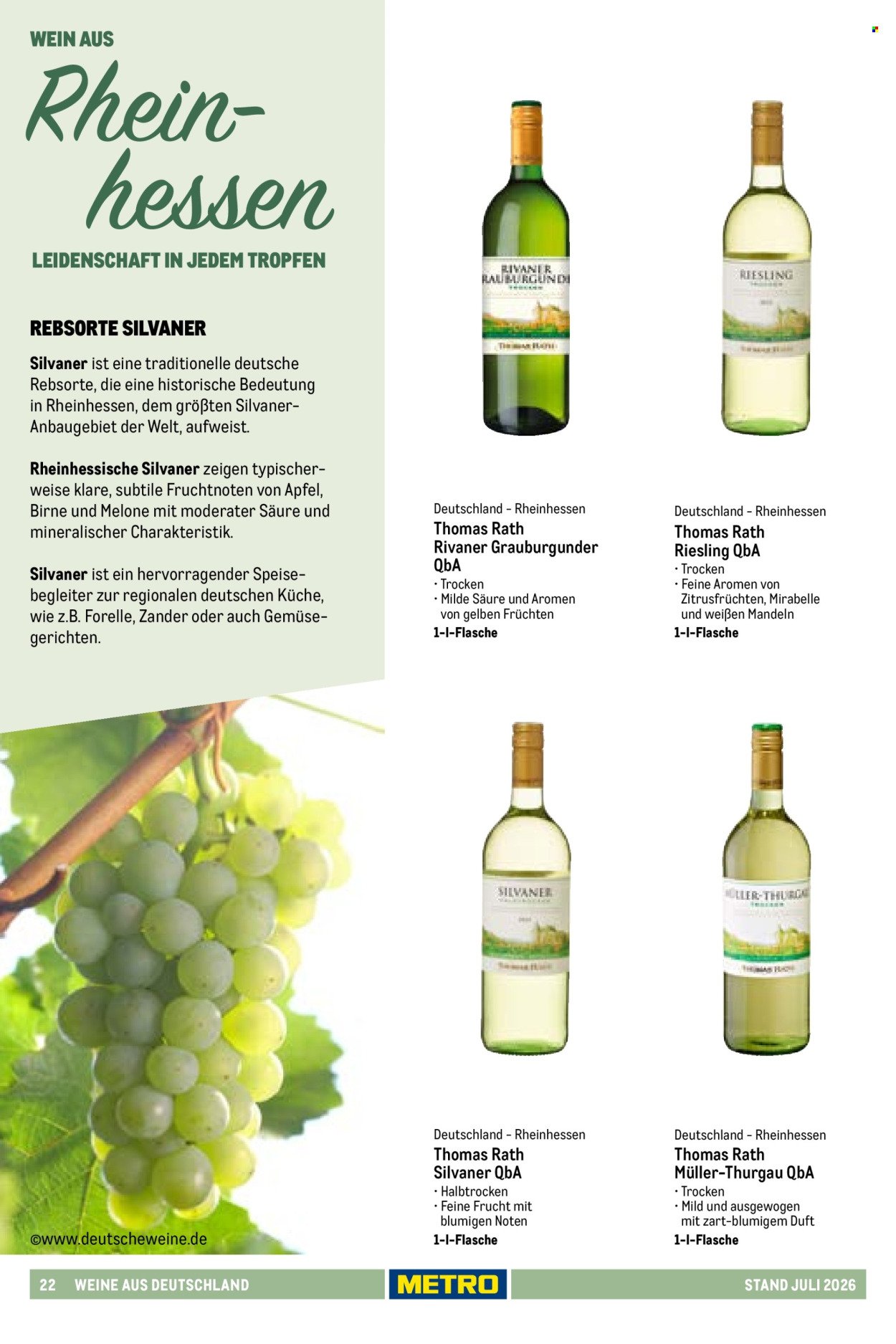 METRO Angebote - Hauswein-Katalog Sortiment