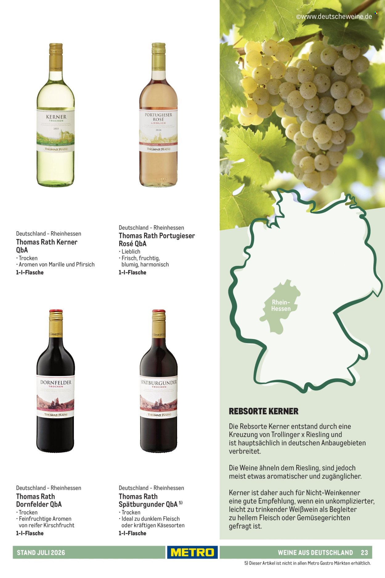 METRO Angebote - Hauswein-Katalog Sortiment