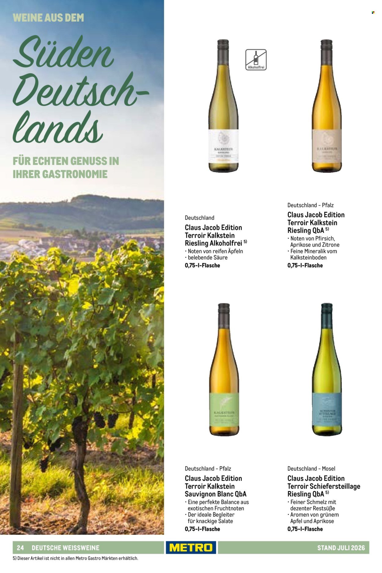 METRO Angebote - Hauswein-Katalog Sortiment