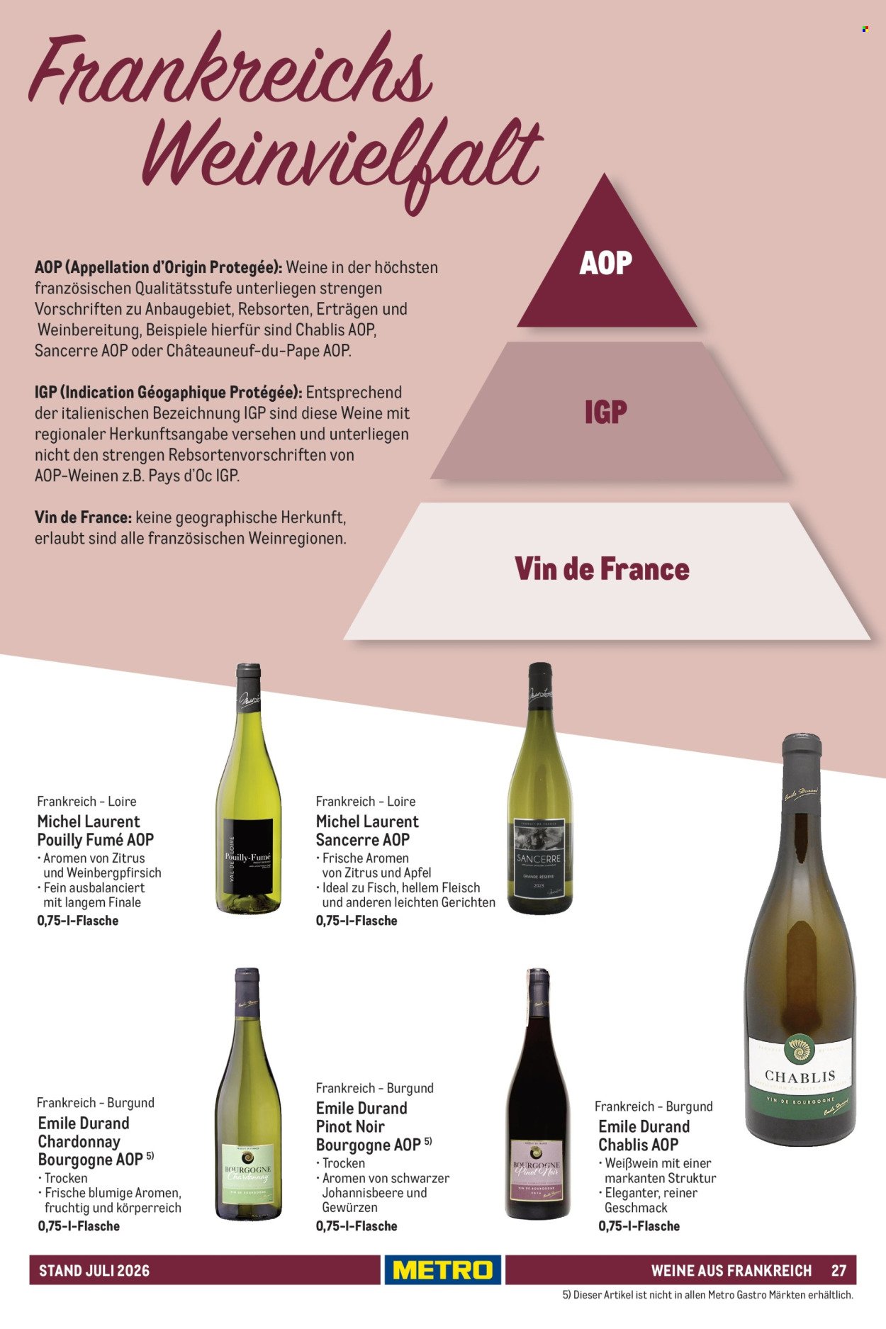 METRO Angebote - Hauswein-Katalog Sortiment