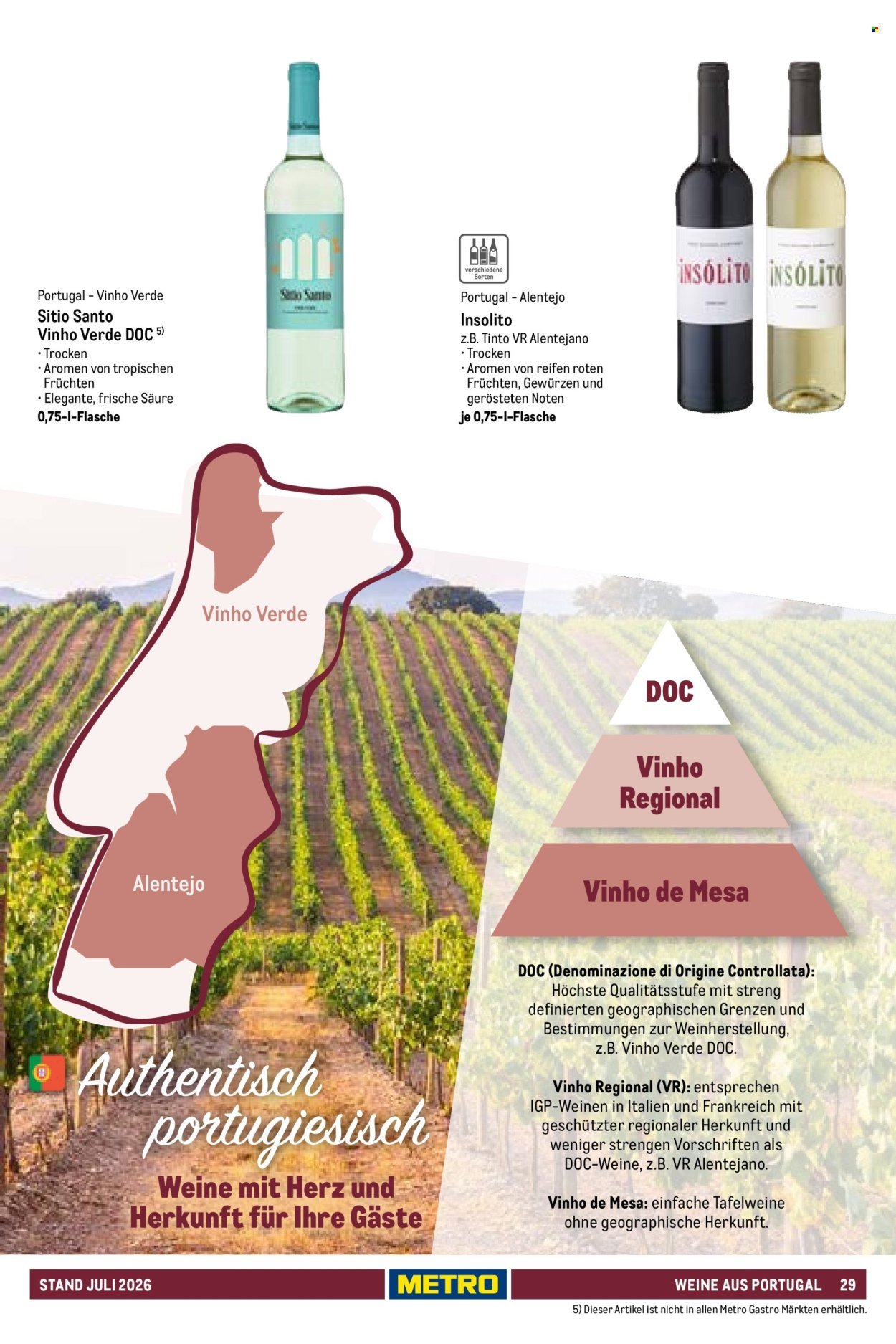 METRO Angebote - Hauswein-Katalog Sortiment