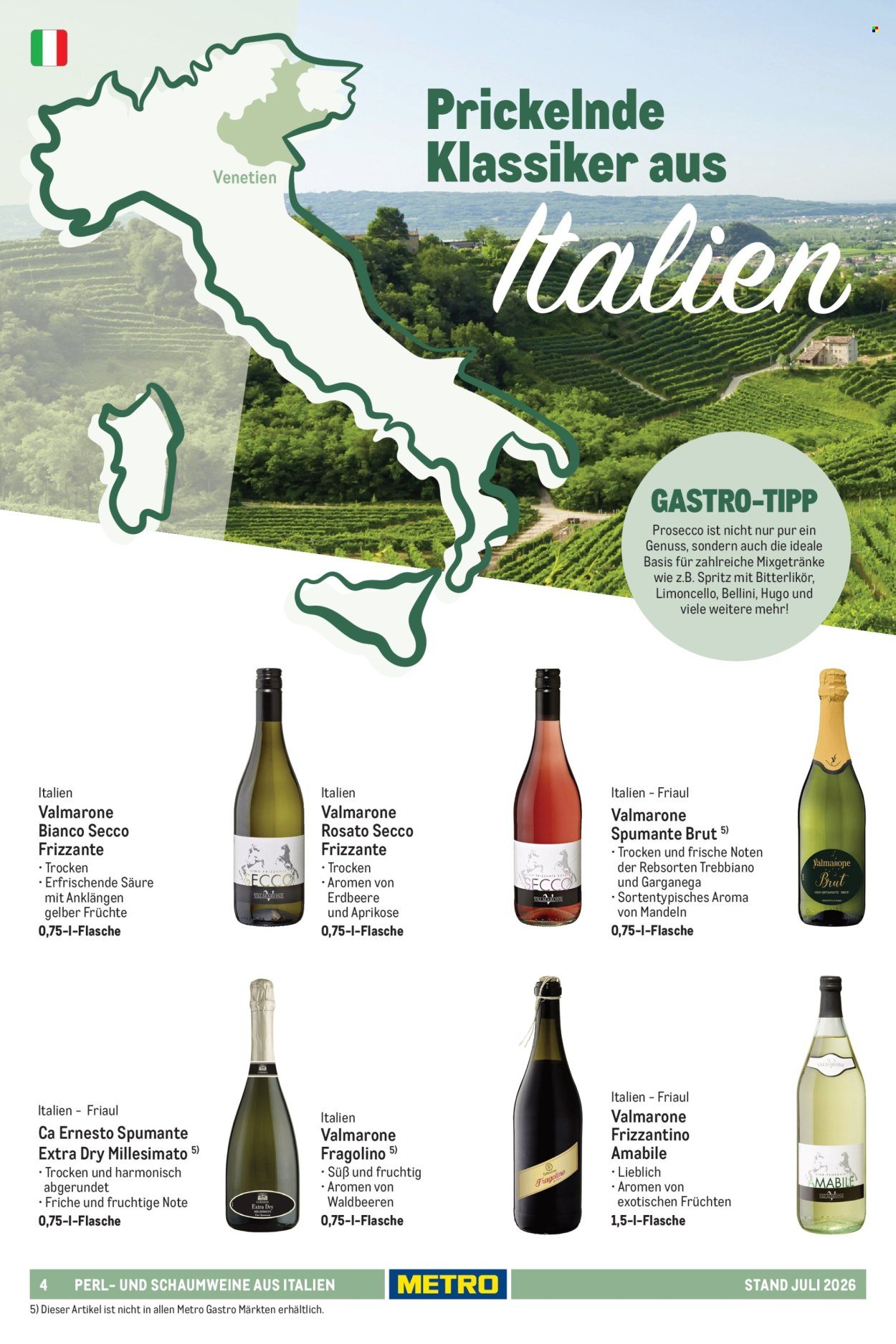 METRO Angebote - Hauswein-Katalog Sortiment