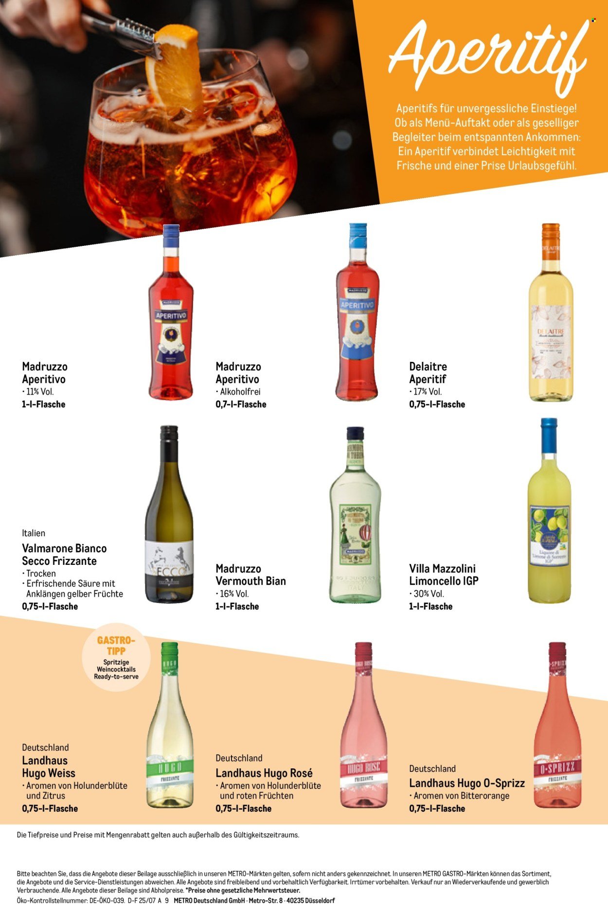 METRO Angebote - Hauswein-Katalog Sortiment