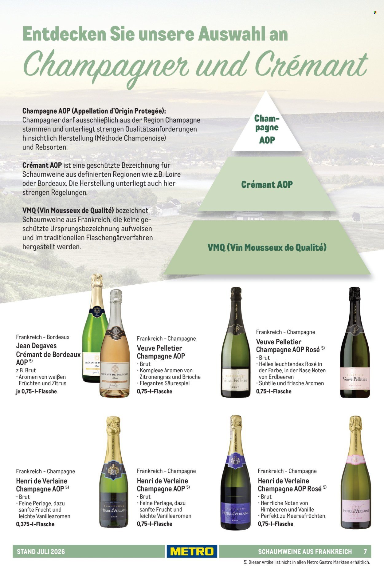METRO Angebote - Hauswein-Katalog Sortiment