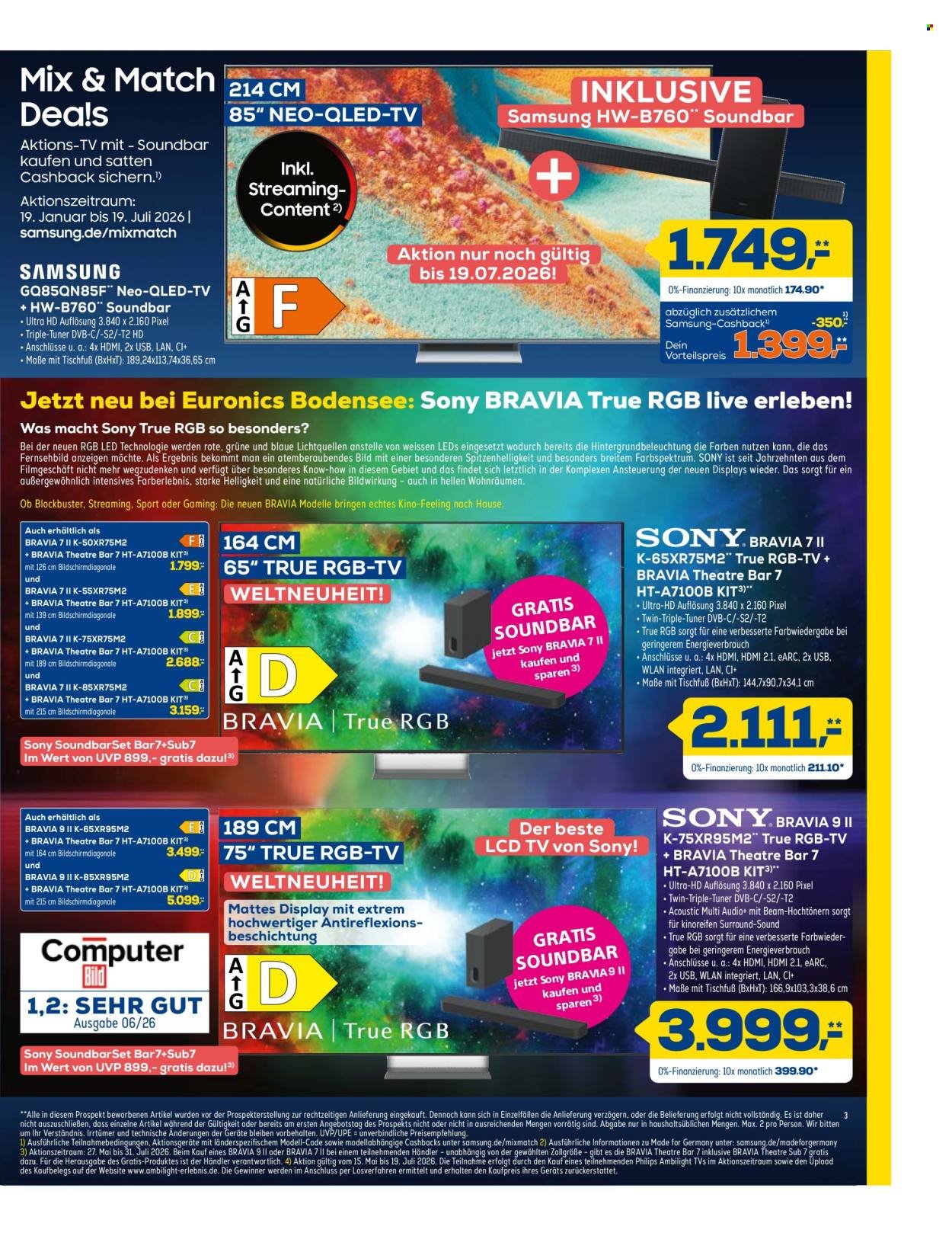 EURONICS Prospekt - Ab Samstag 11.07.2026