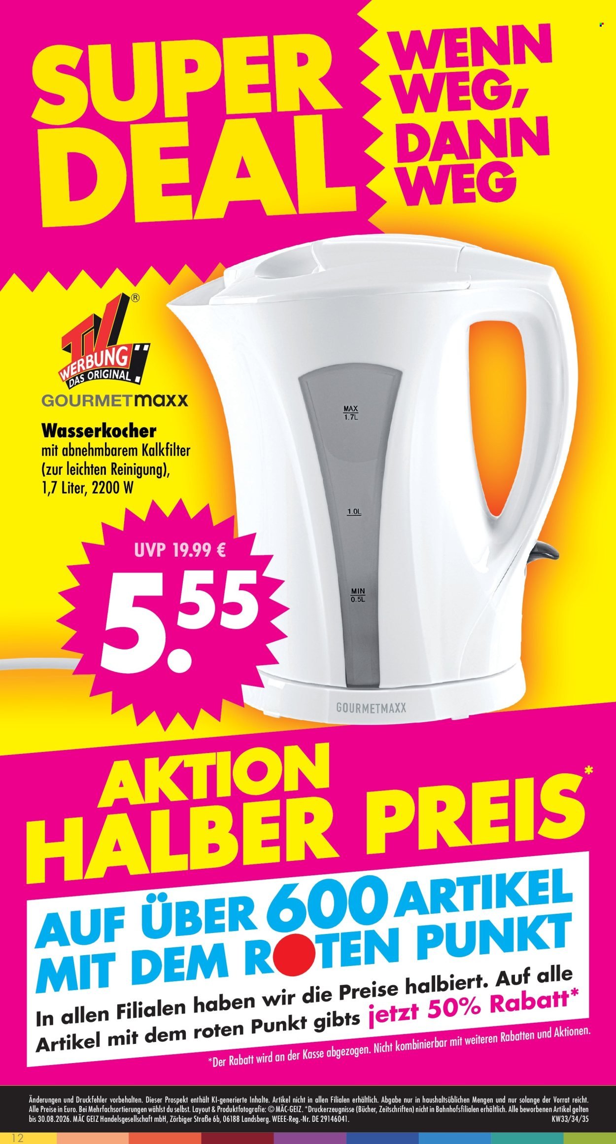 MÄC-GEIZ Prospekt - Ab Montag 10.08.2026