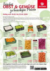 SELGROS Prospekt - Obst & Gemüse