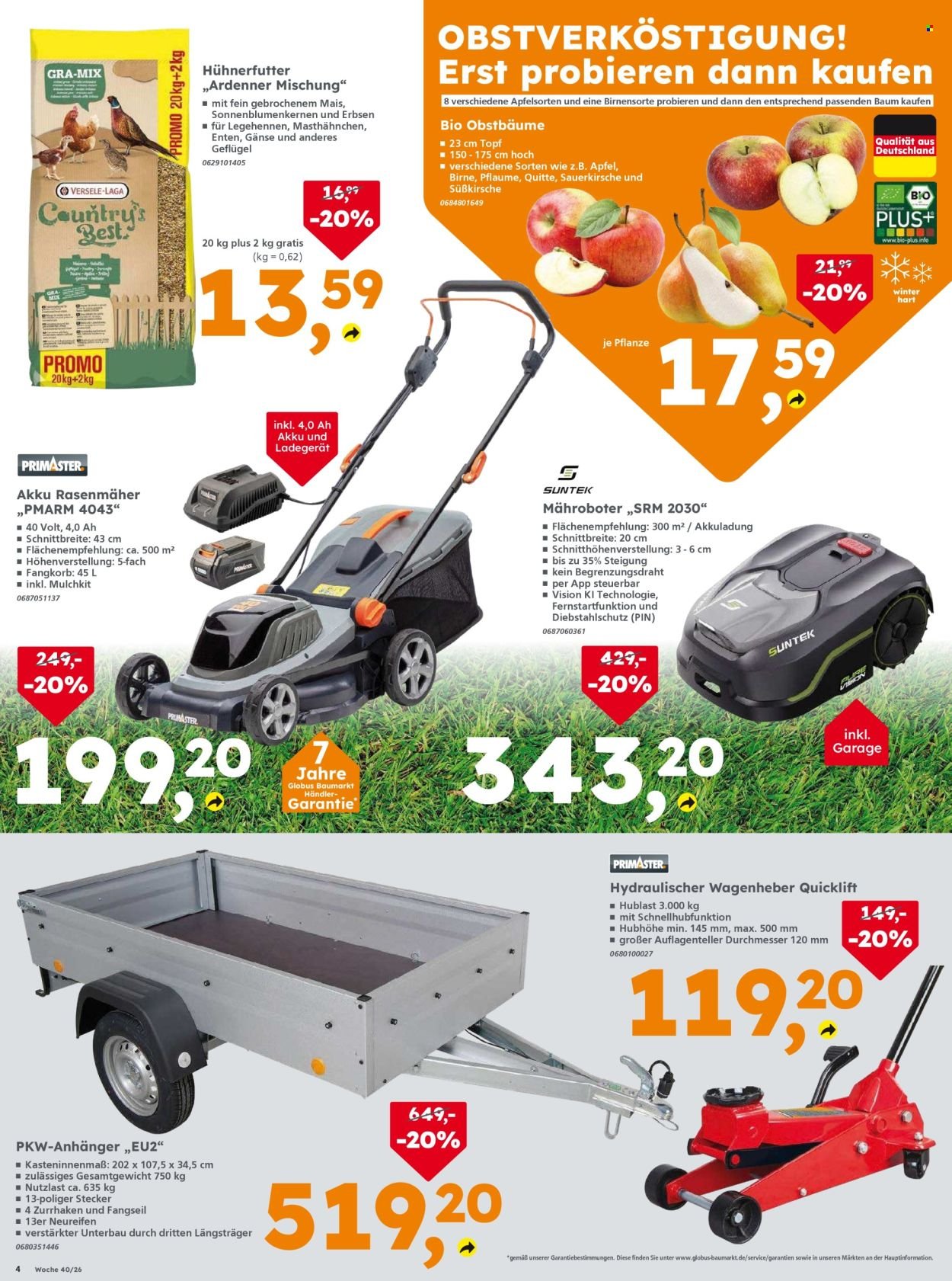 GLOBUS BAUMARKT Prospekt - Ab Donnerstag 1.10.2026