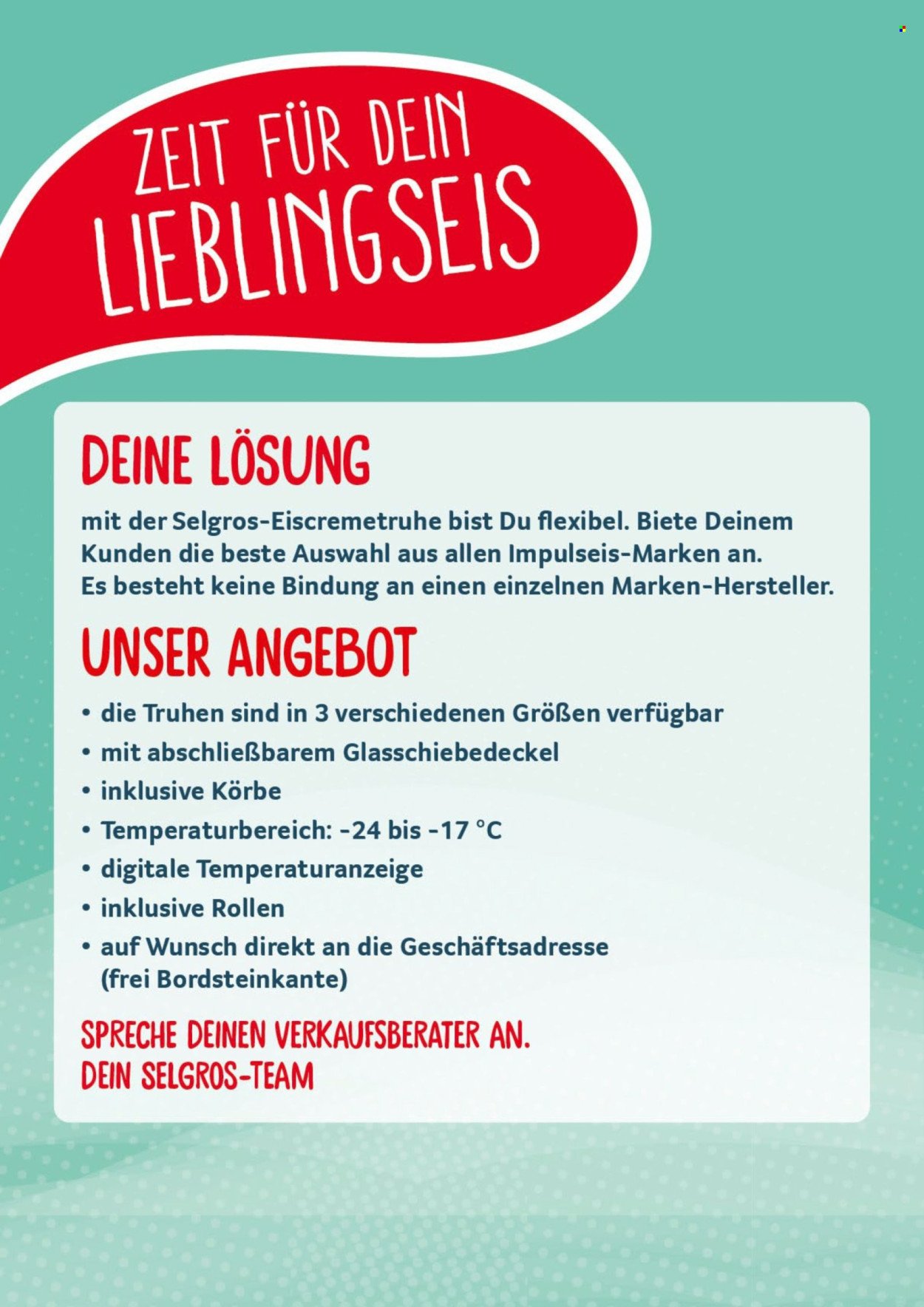 SELGROS Angebote - Impuls Eis