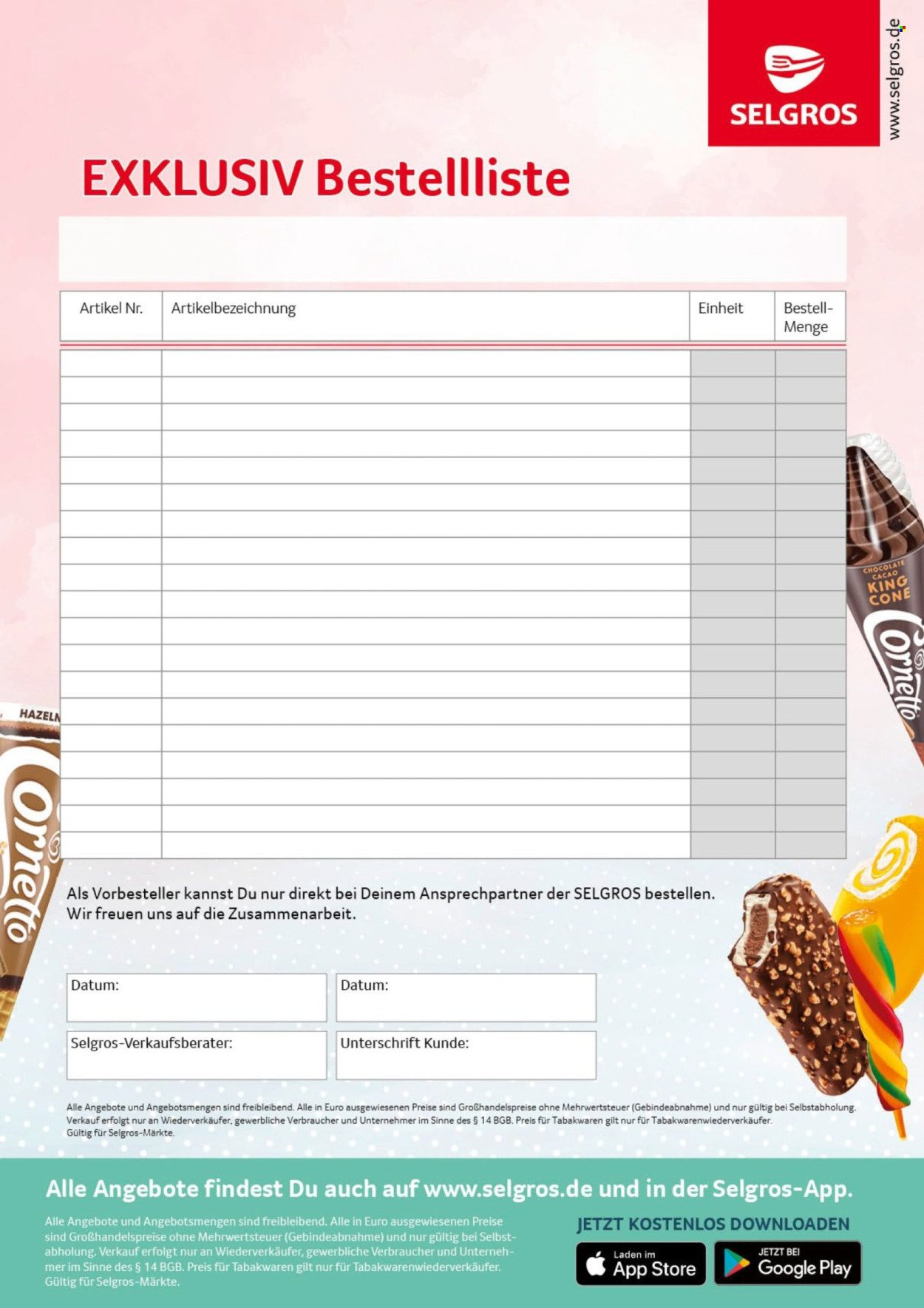 SELGROS Angebote - Impuls Eis