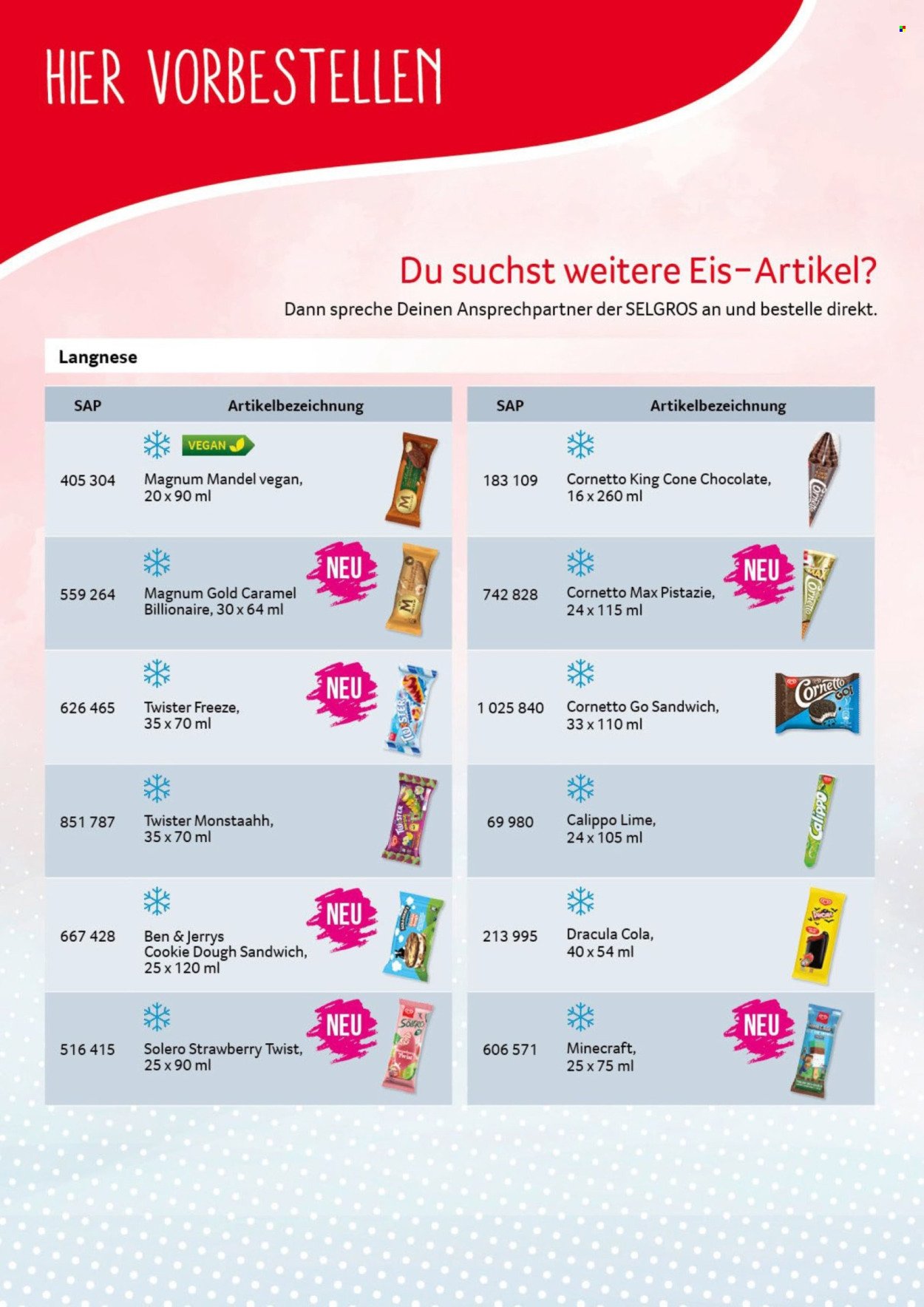 SELGROS Angebote - Impuls Eis