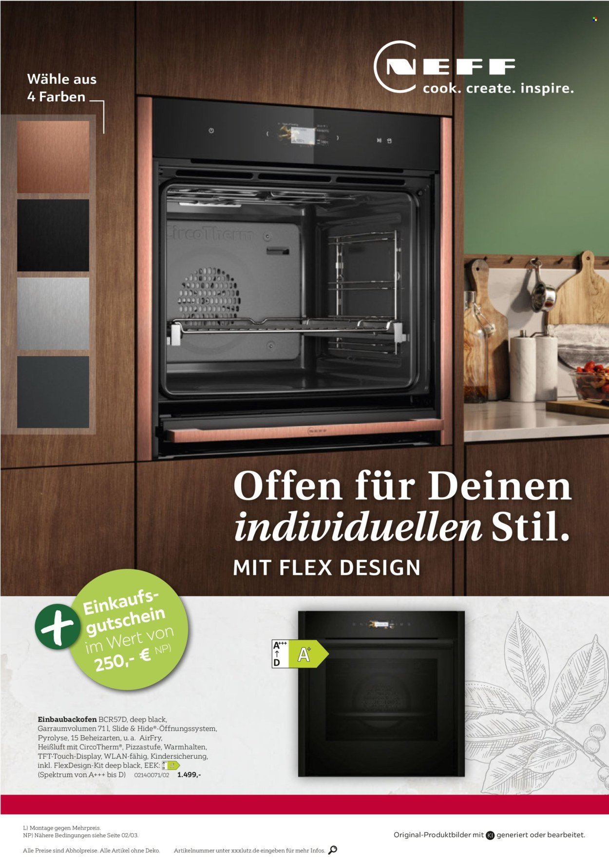XXXLUTZ Prospekt - Nr. 1 bei Küchen
