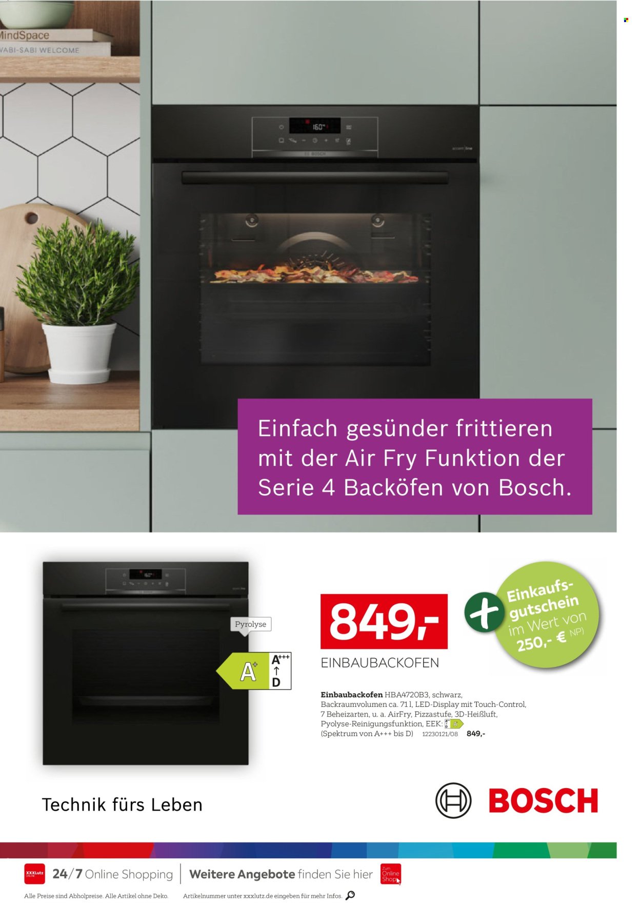 XXXLUTZ Prospekt - Nr. 1 bei Küchen
