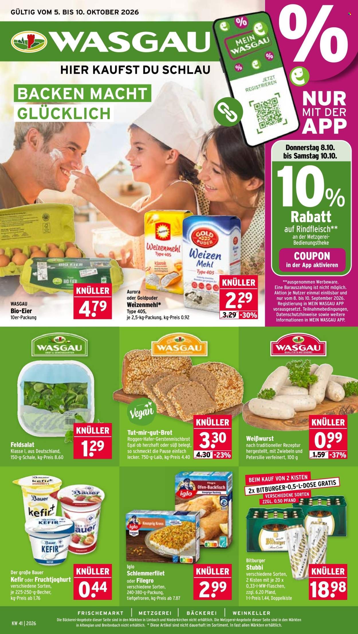 WASGAU Prospekt - Ab Montag 5.10.2026