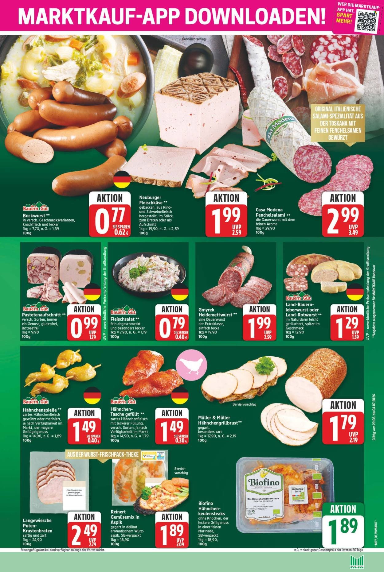 MARKTKAUF Prospekt - Ab Montag 29.06.2026