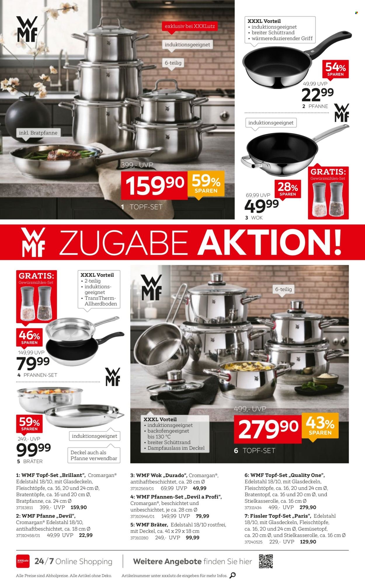 XXXLUTZ Prospekt - WMF Aktion