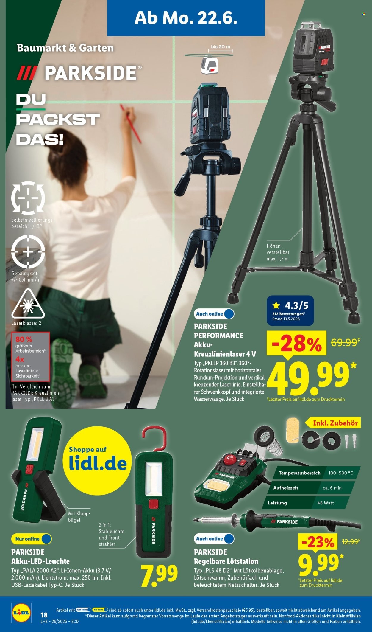 LIDL Prospekt - Ab Montag 22.06.2026