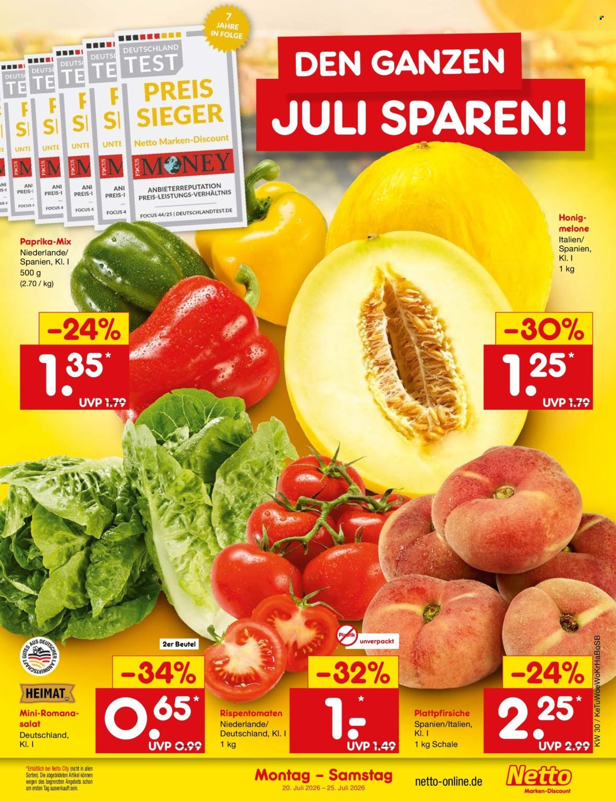 NETTO MARKEN-DISCOUNT Prospekt - Ab Montag 20.07.2026