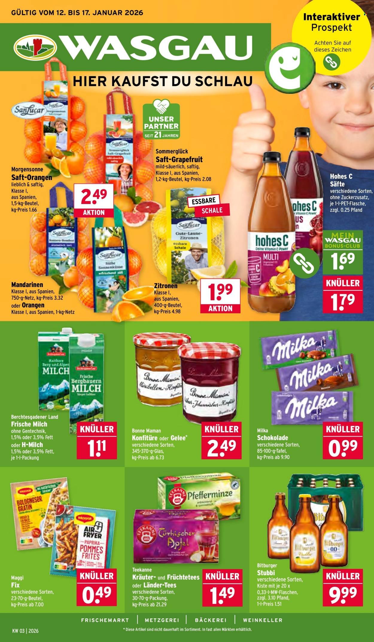 WASGAU Prospekt - Ab Montag 12.01.2026