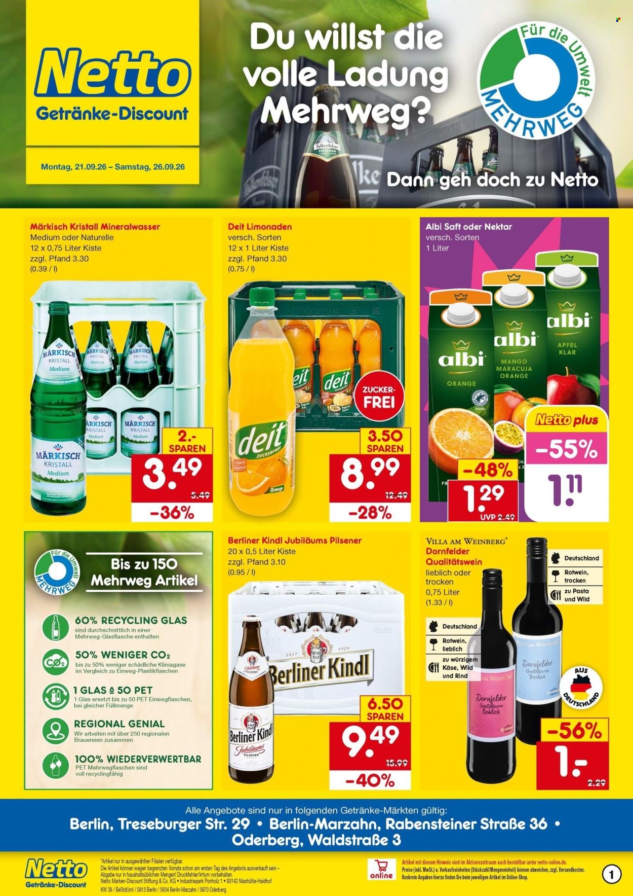 NETTO MARKEN-DISCOUNT Prospekt - Getränkemarkt in deiner Nähe