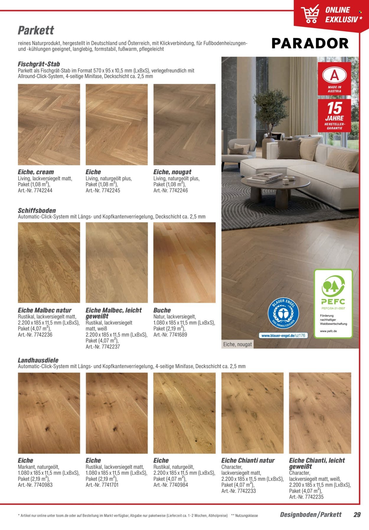 TOOM BAUMARKT Angebote - Bodenbeläge & Zubehör