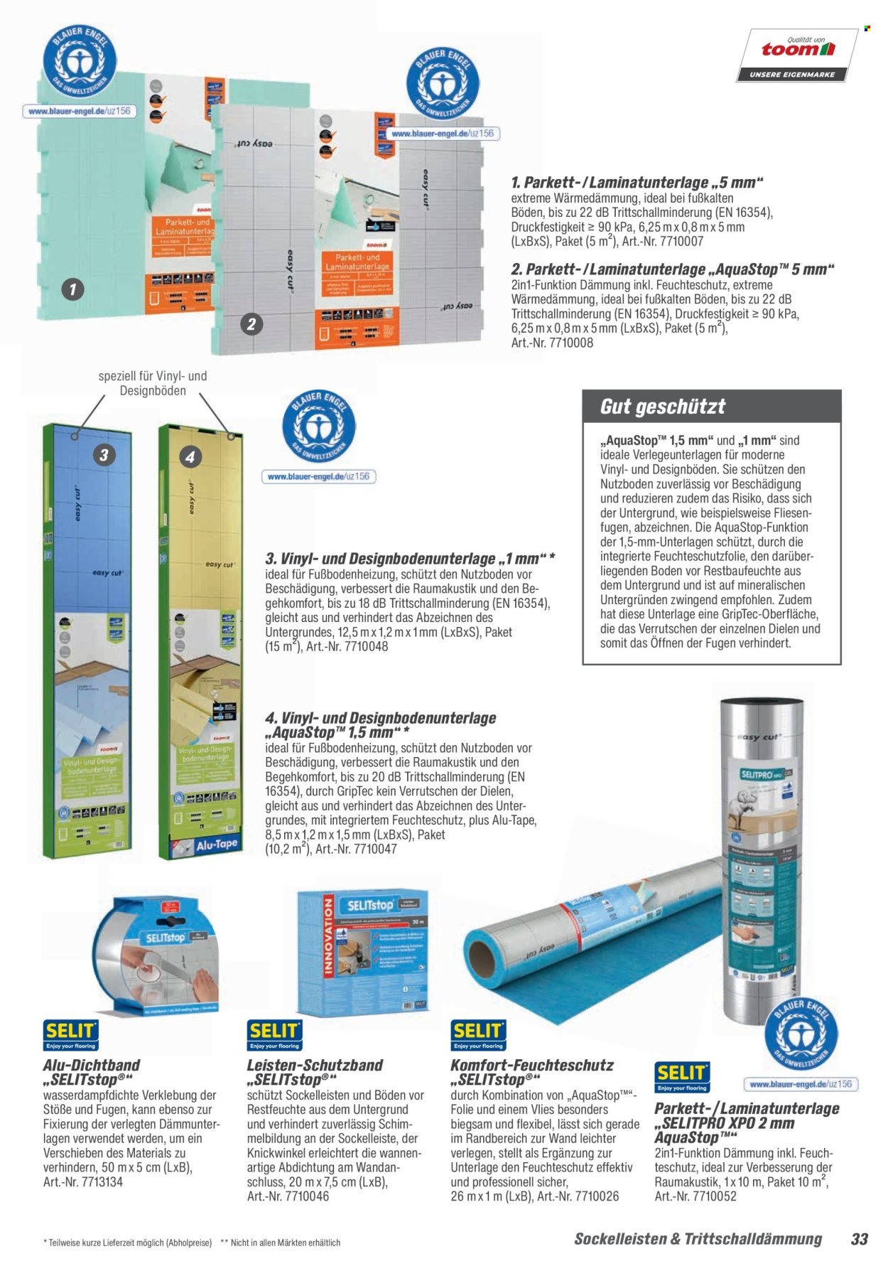 TOOM BAUMARKT Angebote - Bodenbeläge & Zubehör