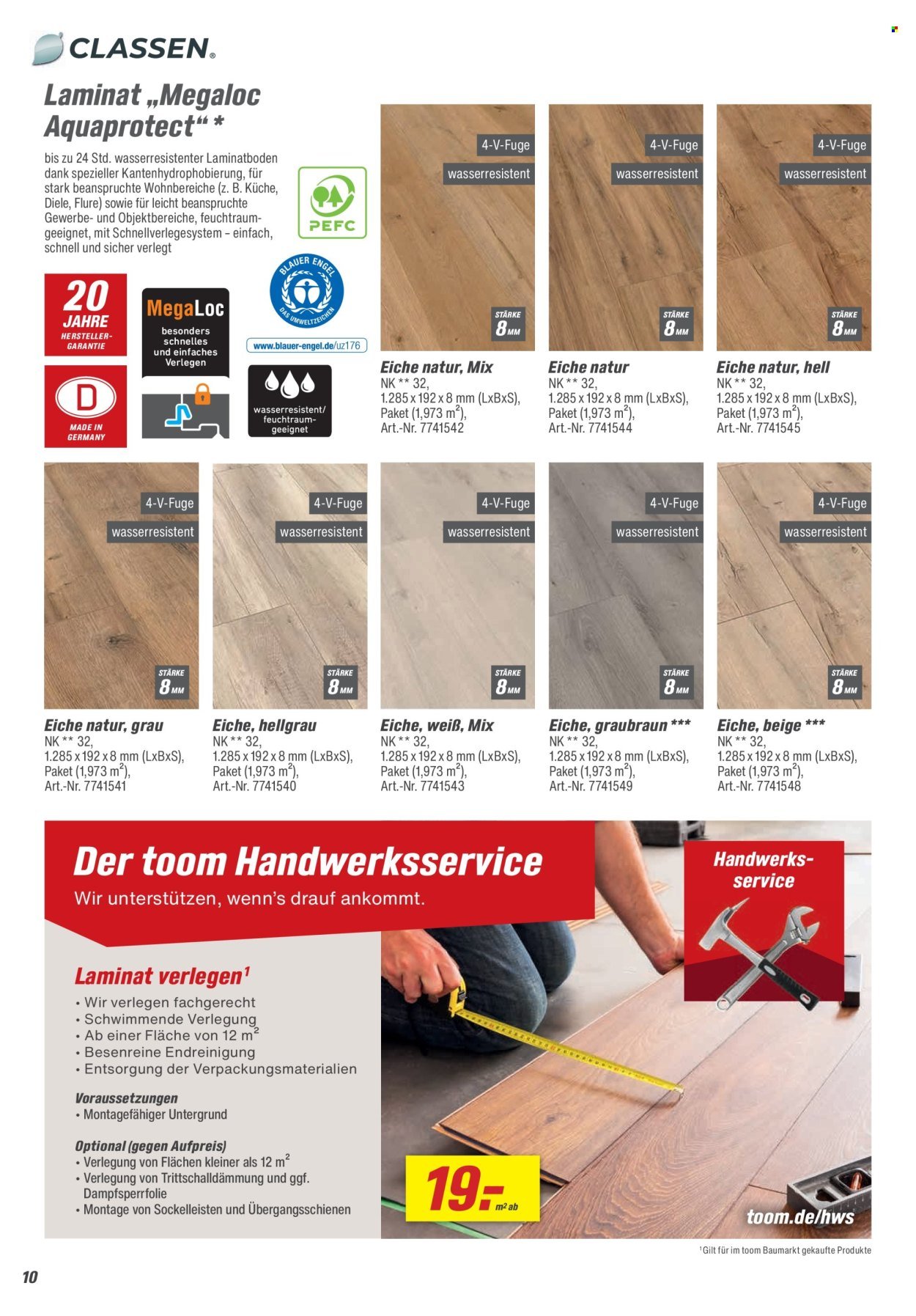 TOOM BAUMARKT Angebote - Bodenbeläge & Zubehör