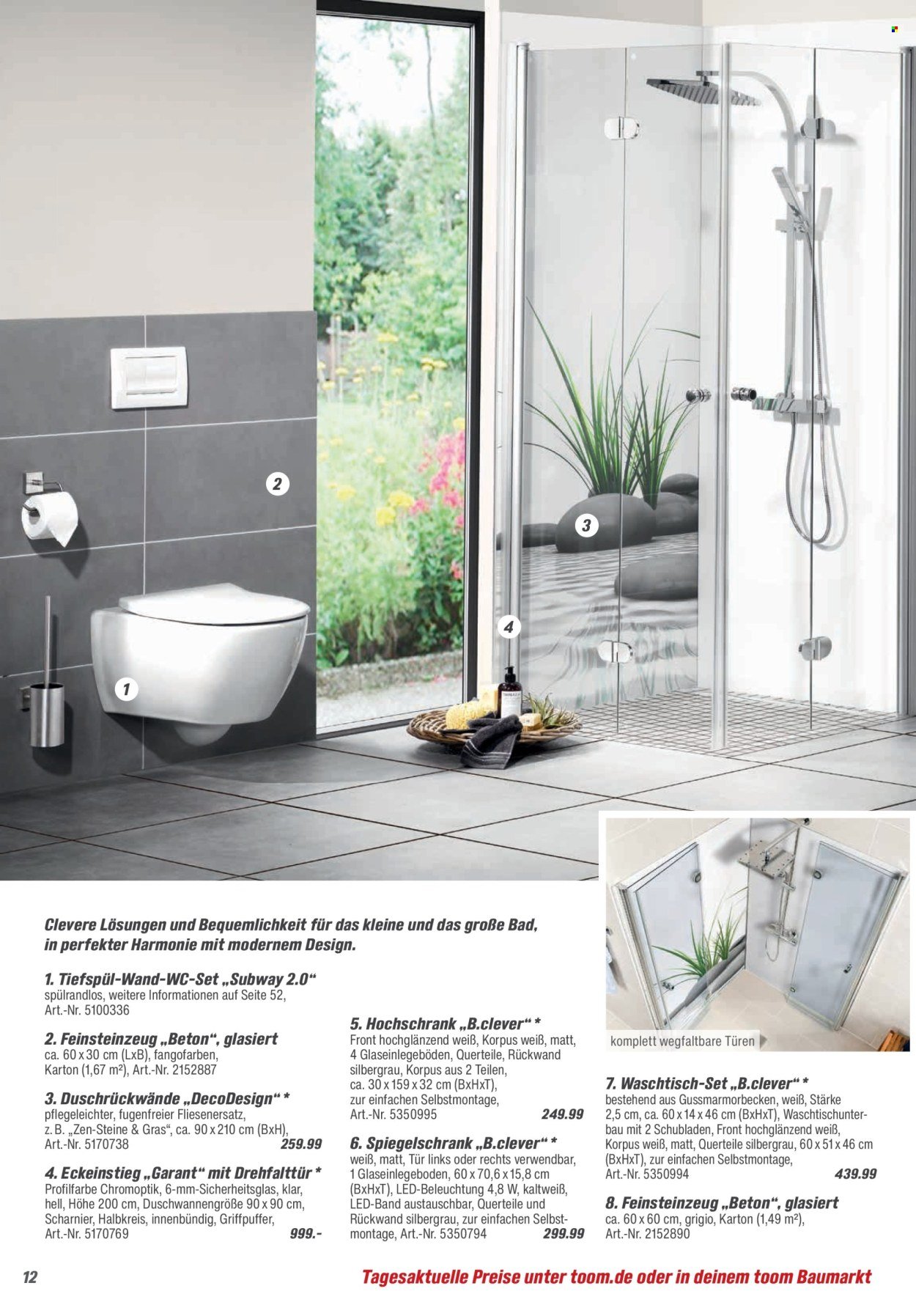 TOOM BAUMARKT Angebote - Bad & Sanitär