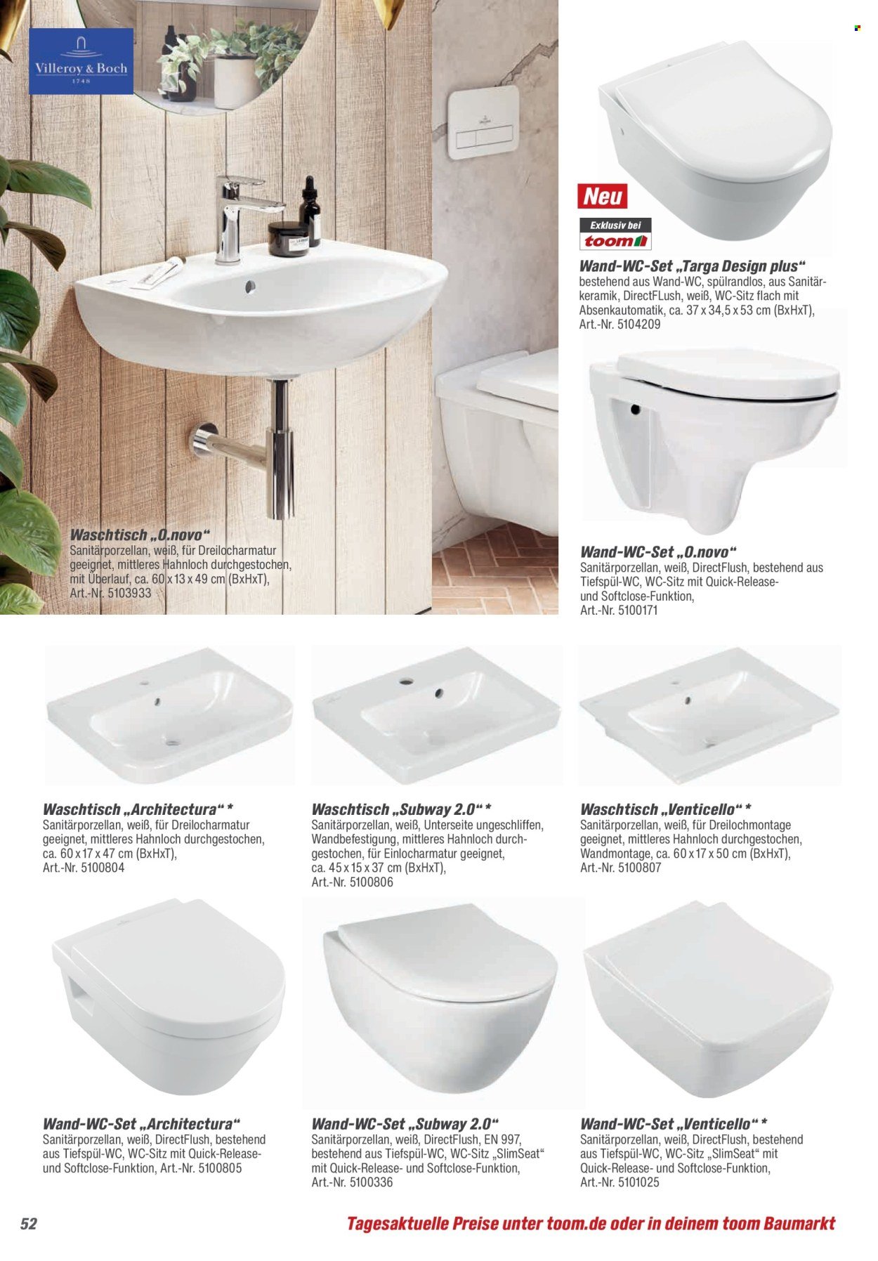 TOOM BAUMARKT Angebote - Bad & Sanitär