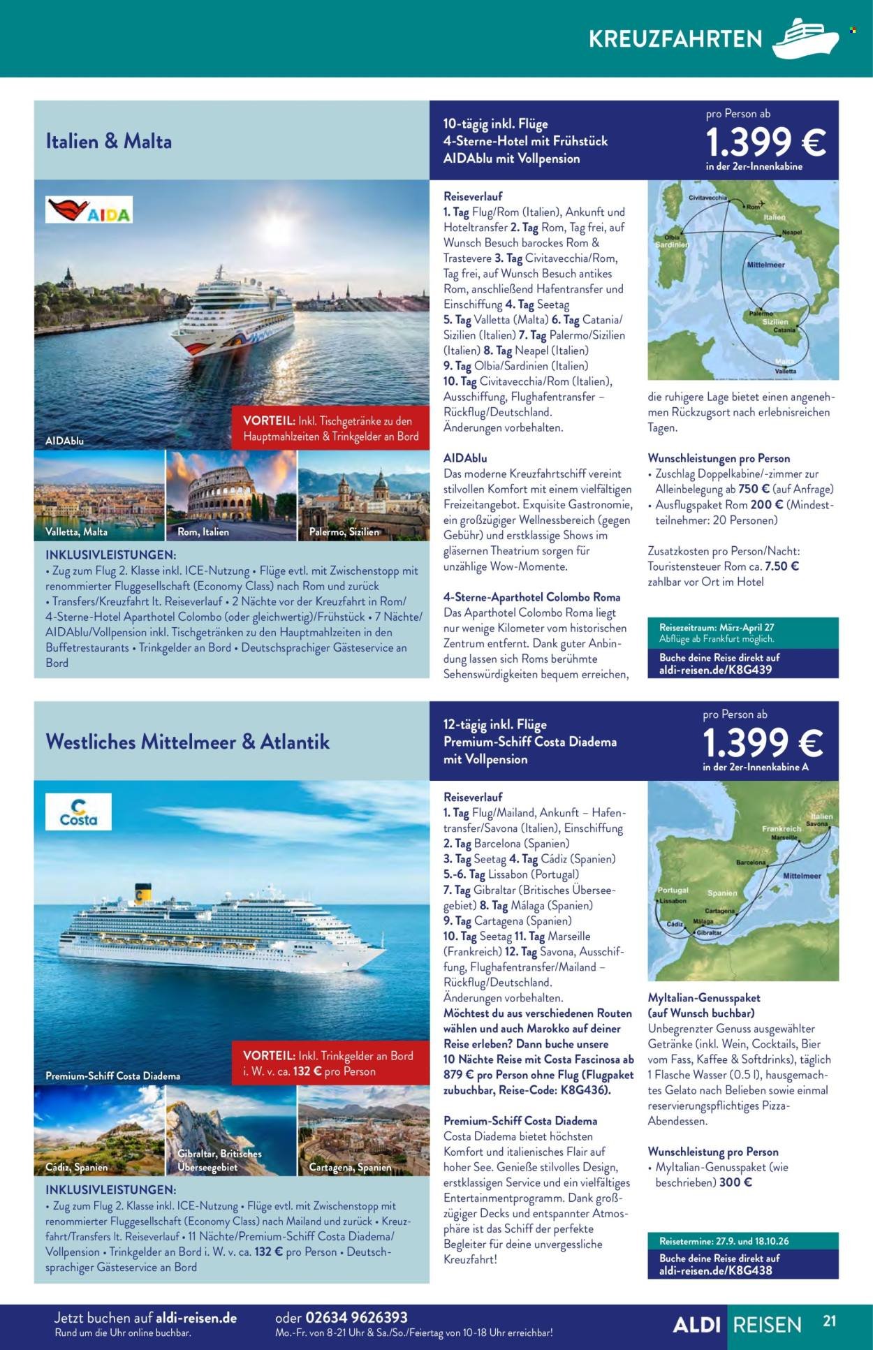 ALDI SÜD Prospekt - Reise-Highlights