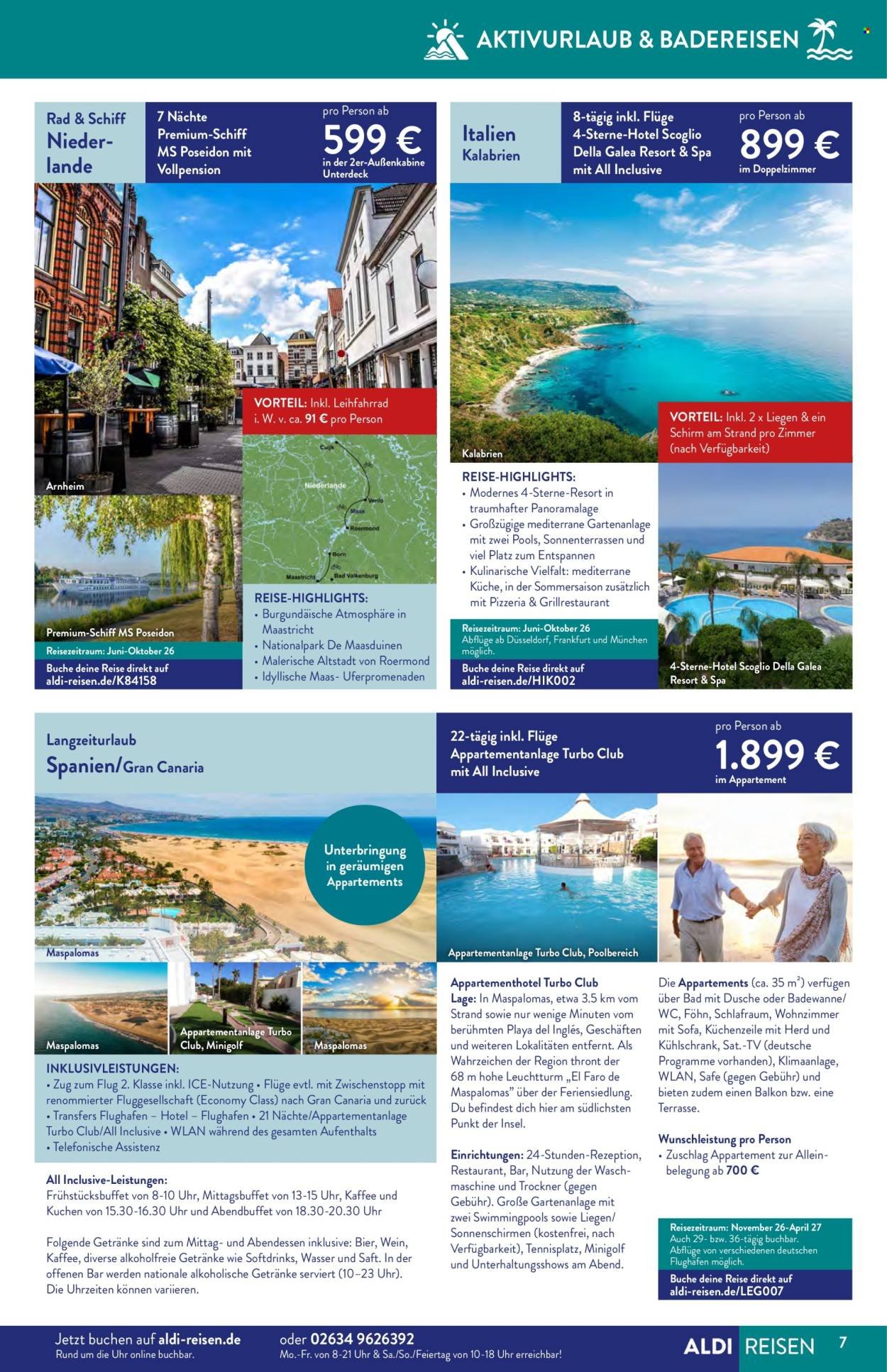 ALDI SÜD Prospekt - Reise-Highlights