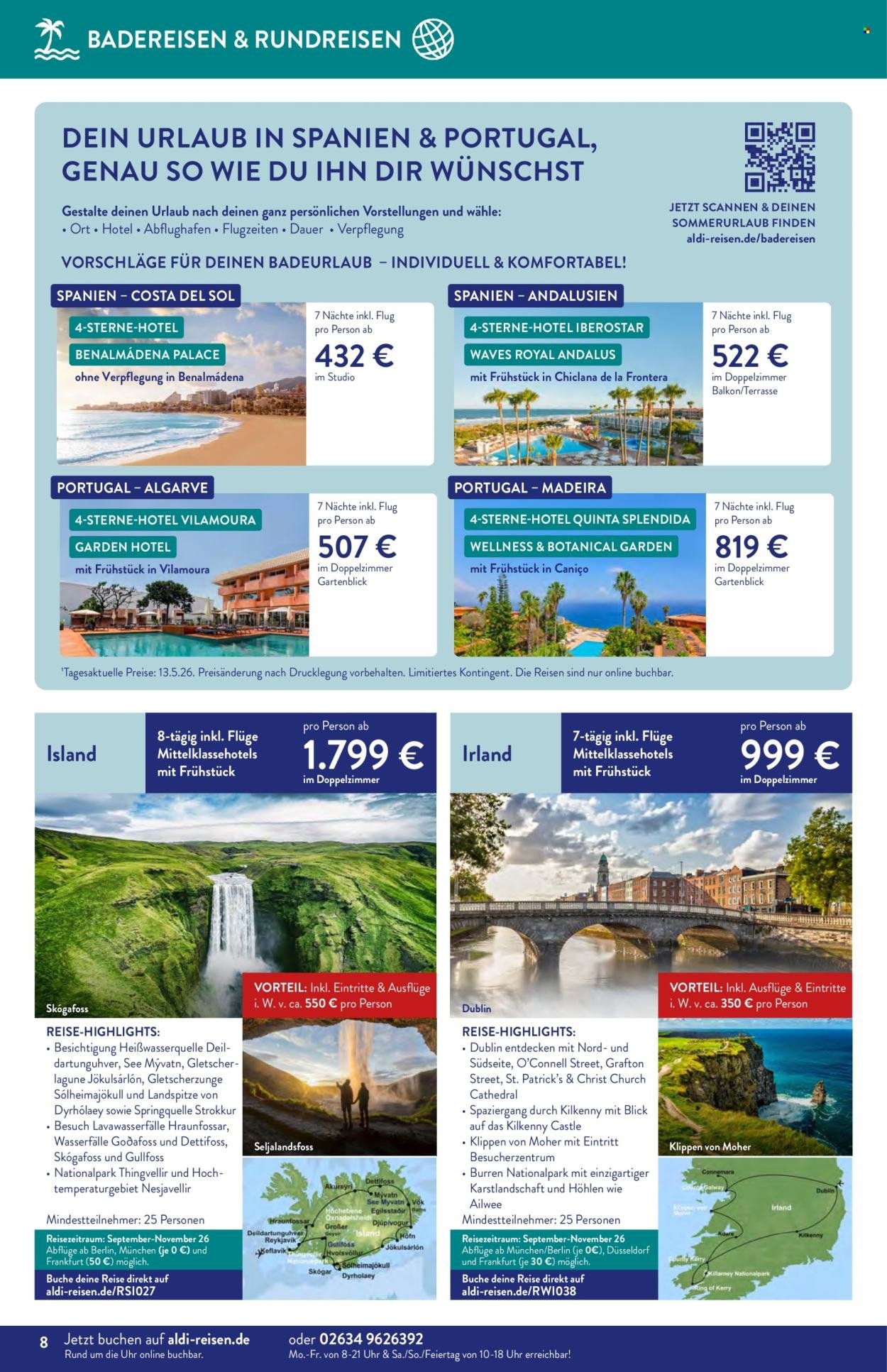 ALDI SÜD Prospekt - Reise-Highlights