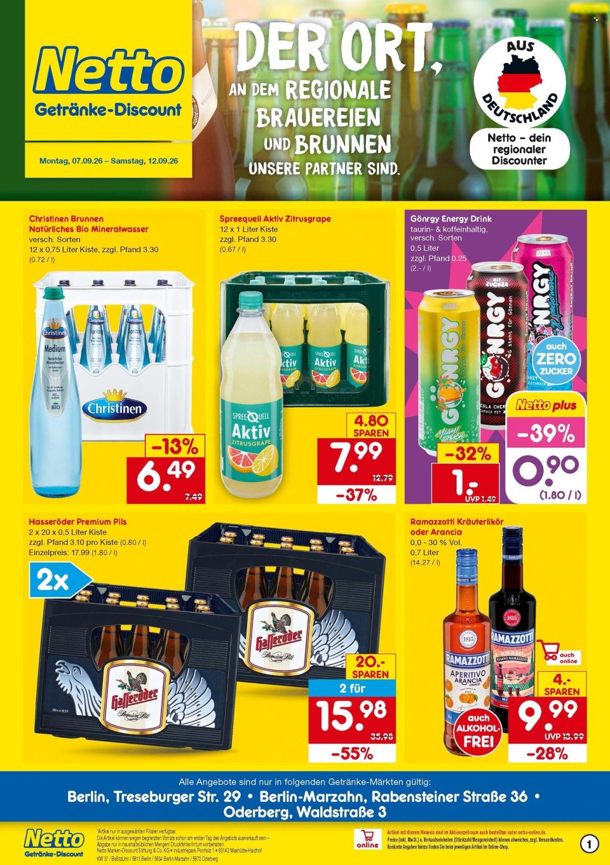 NETTO MARKEN-DISCOUNT Prospekt - Getränkemarkt
