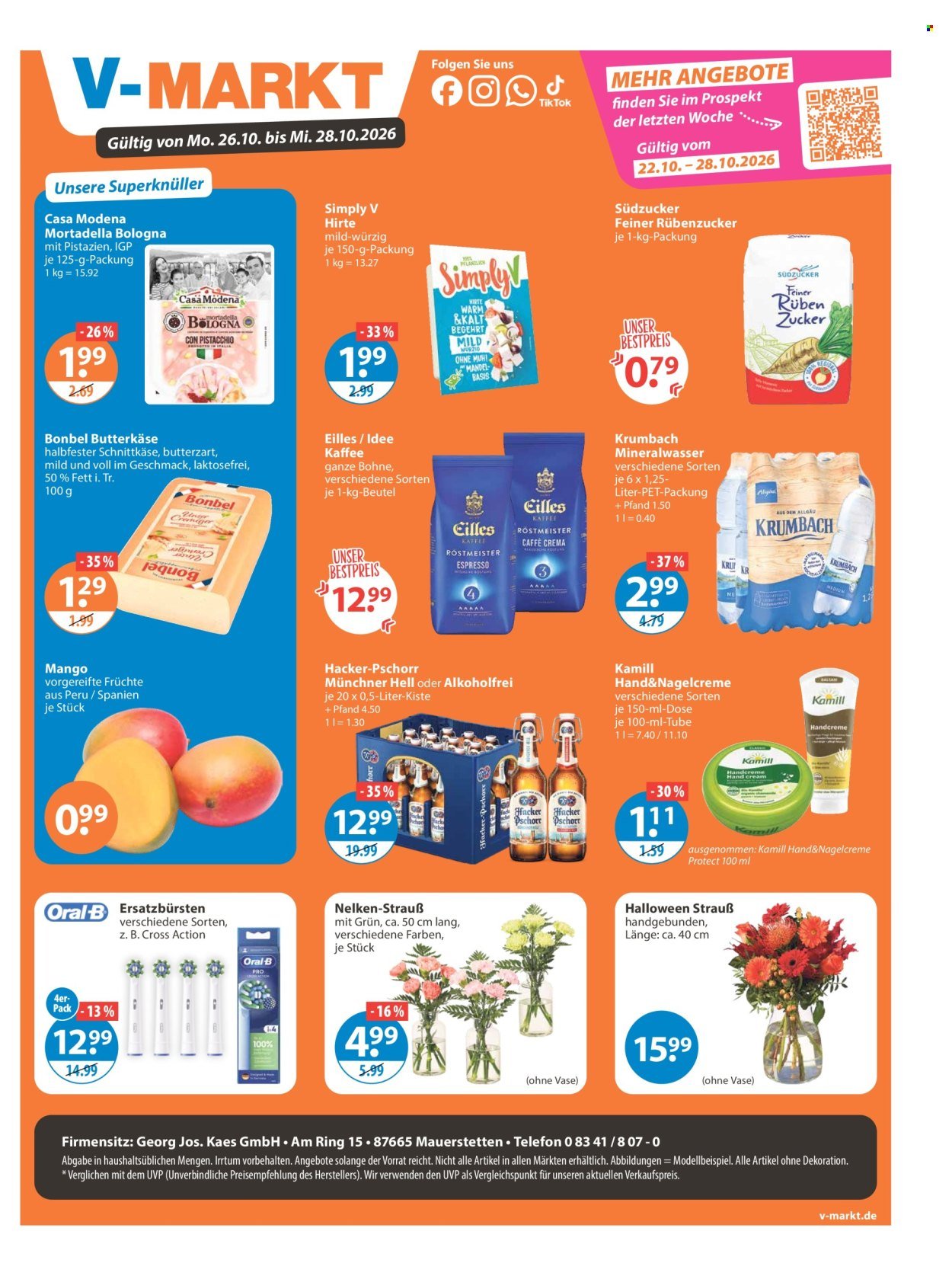 V-MARKT Prospekt - Ab Donnerstag 22.10.2026