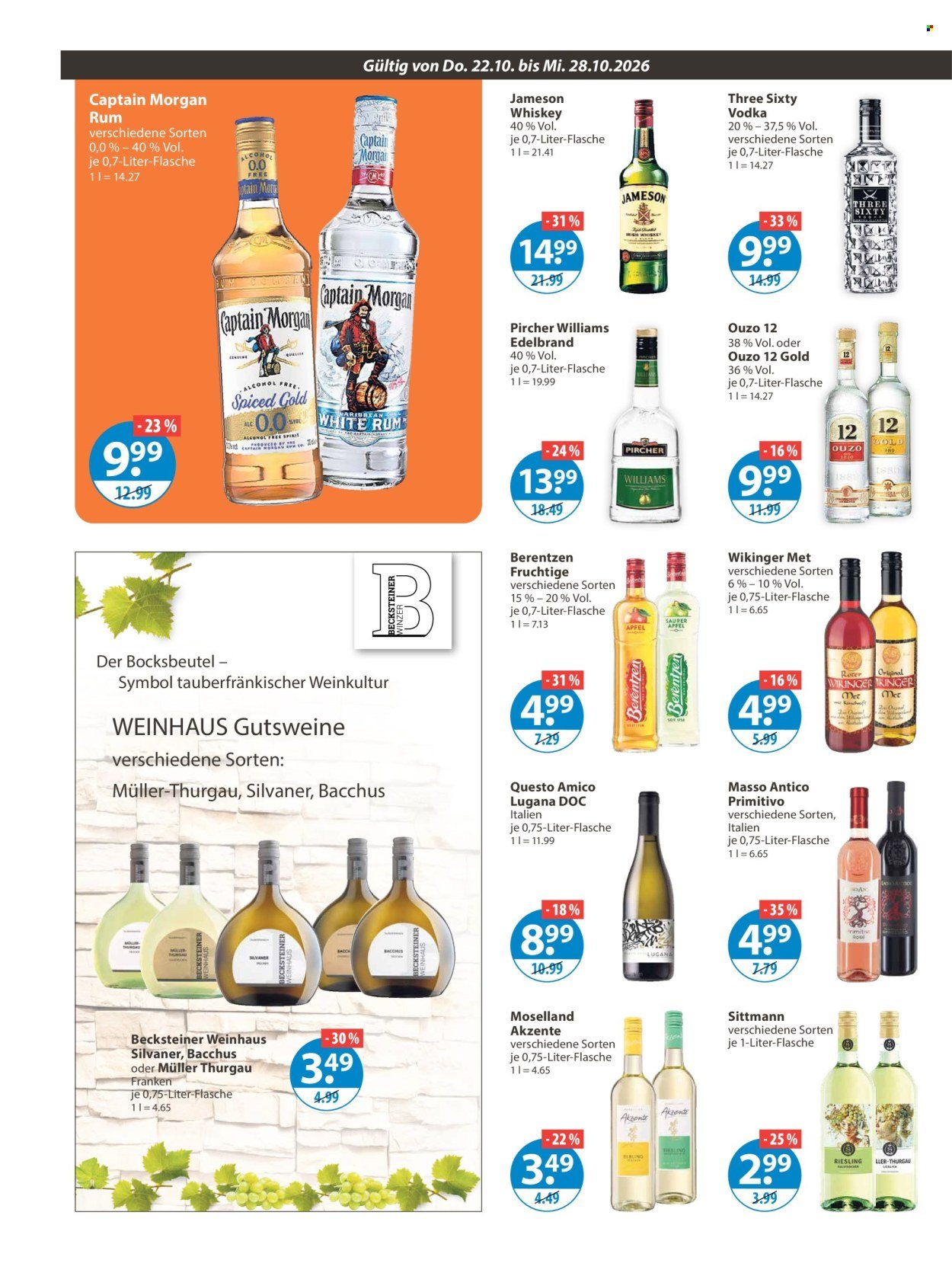 V-MARKT Prospekt - Ab Donnerstag 22.10.2026
