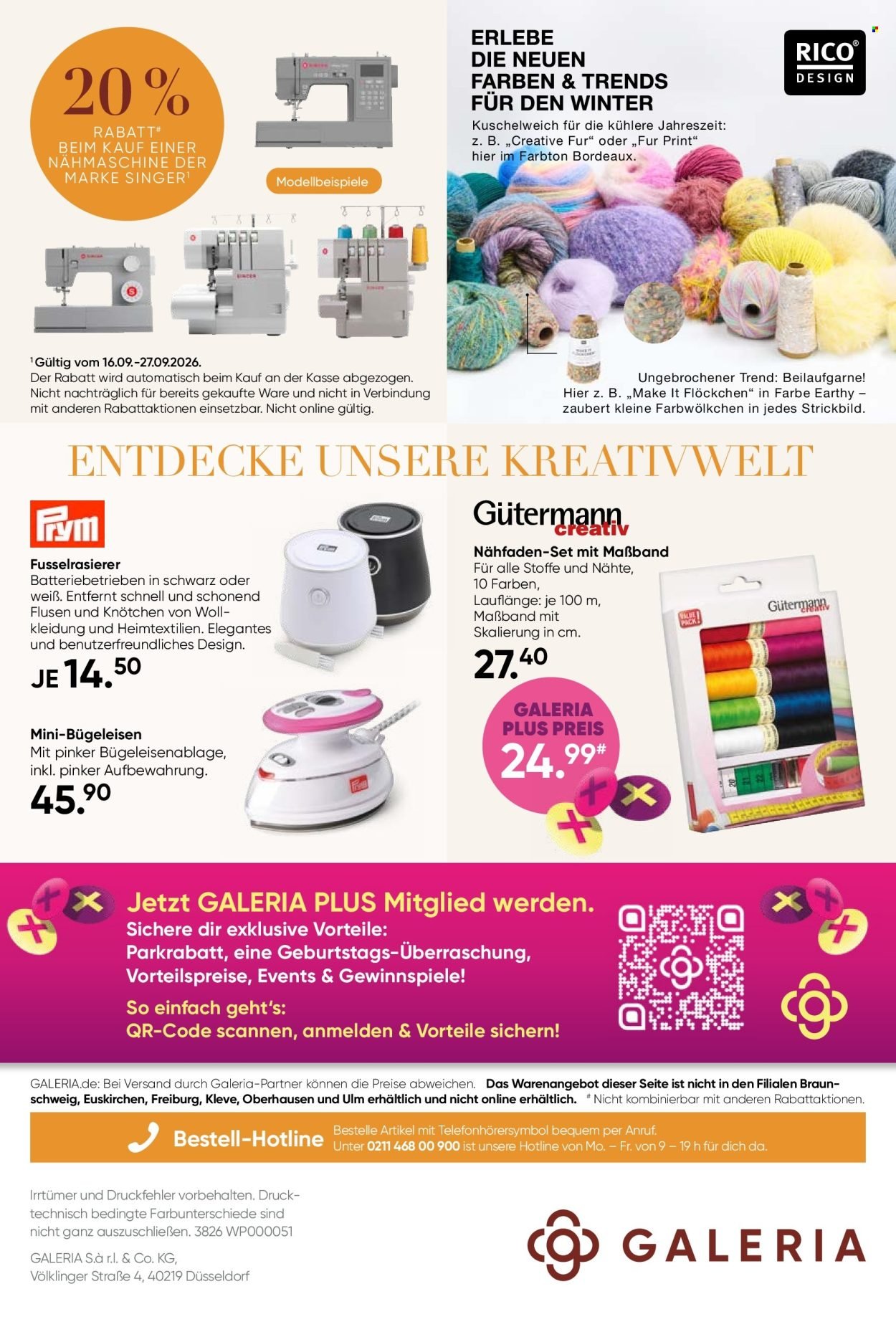 GALERIA KARSTADT KAUFHOF Prospekt - Ab Mittwoch 16.09.2026