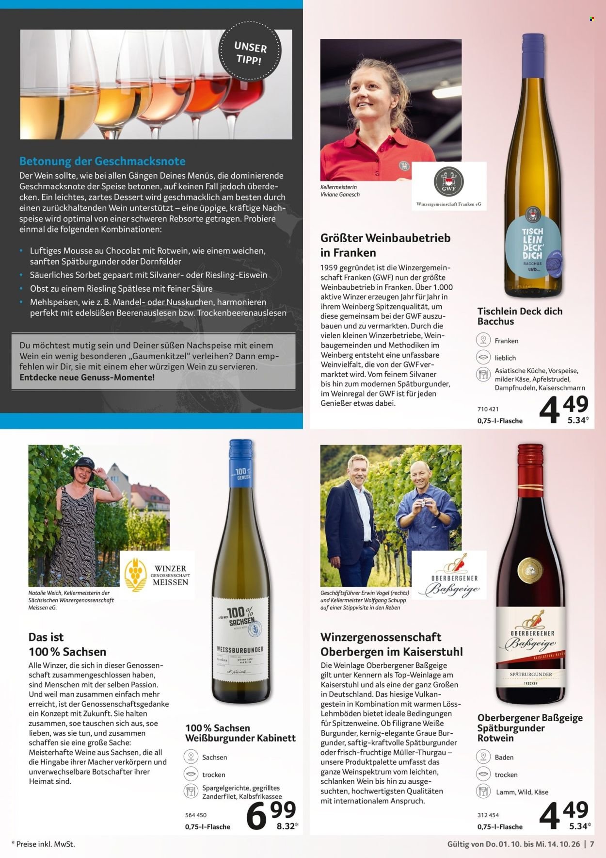 SELGROS Prospekt - Weine aus Deutschland
