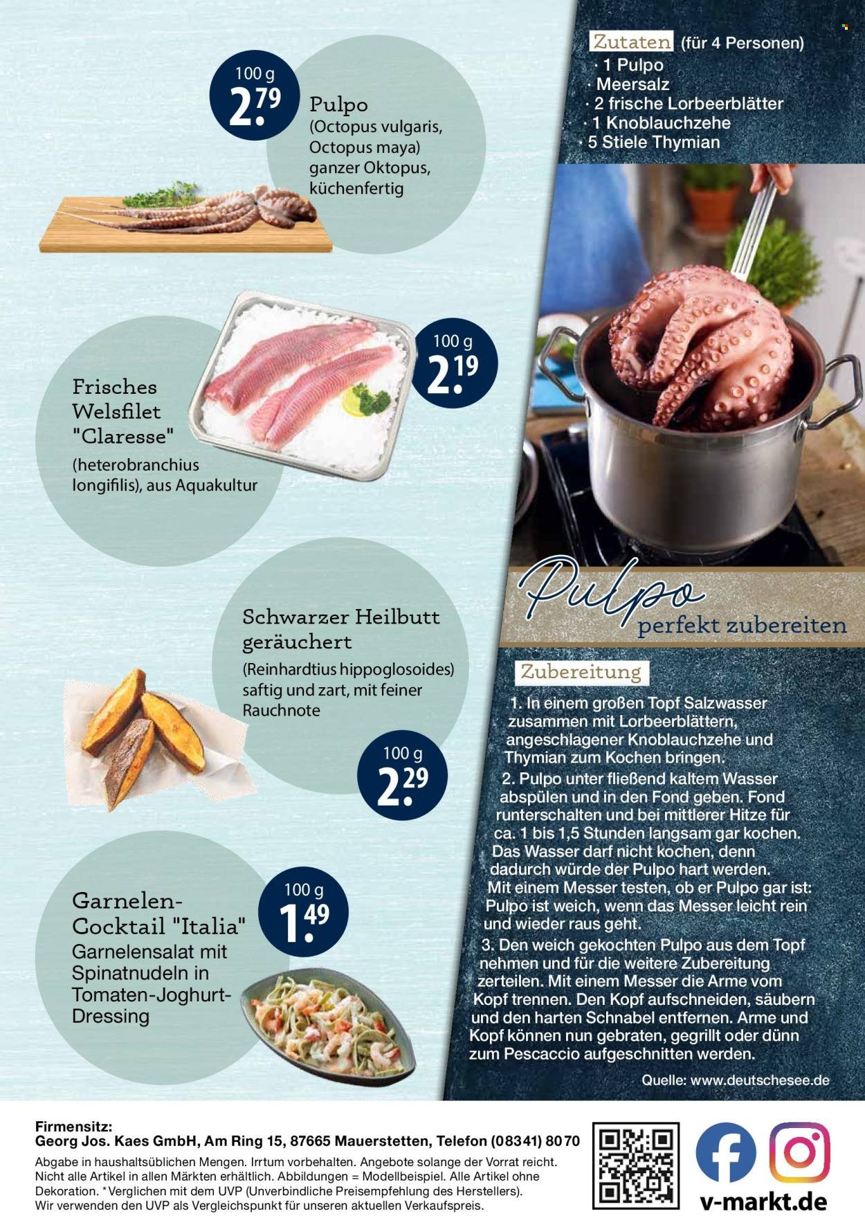 V-MARKT Prospekt - Fischangebote