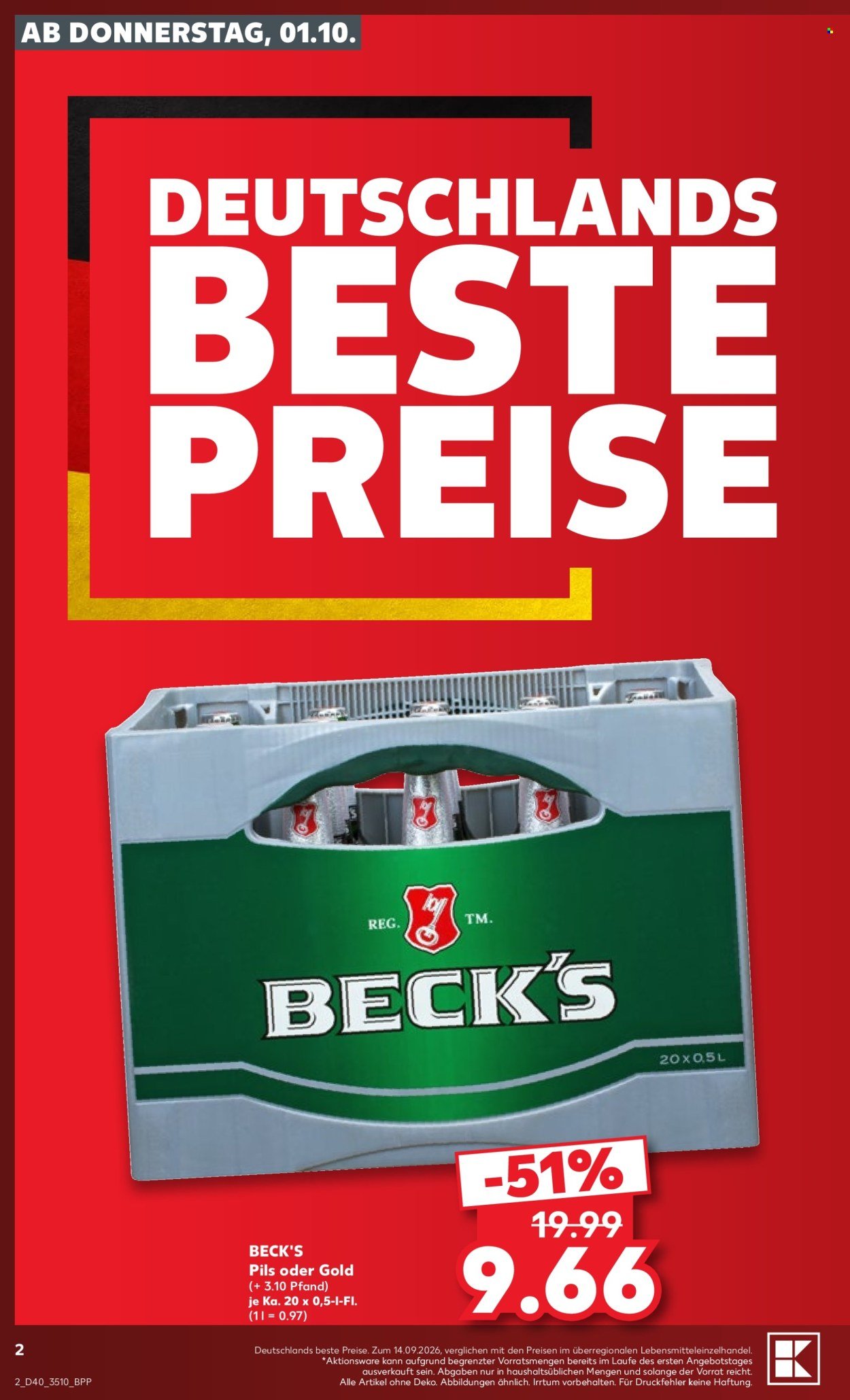 KAUFLAND Prospekt - Ab Donnerstag 1.10.2026