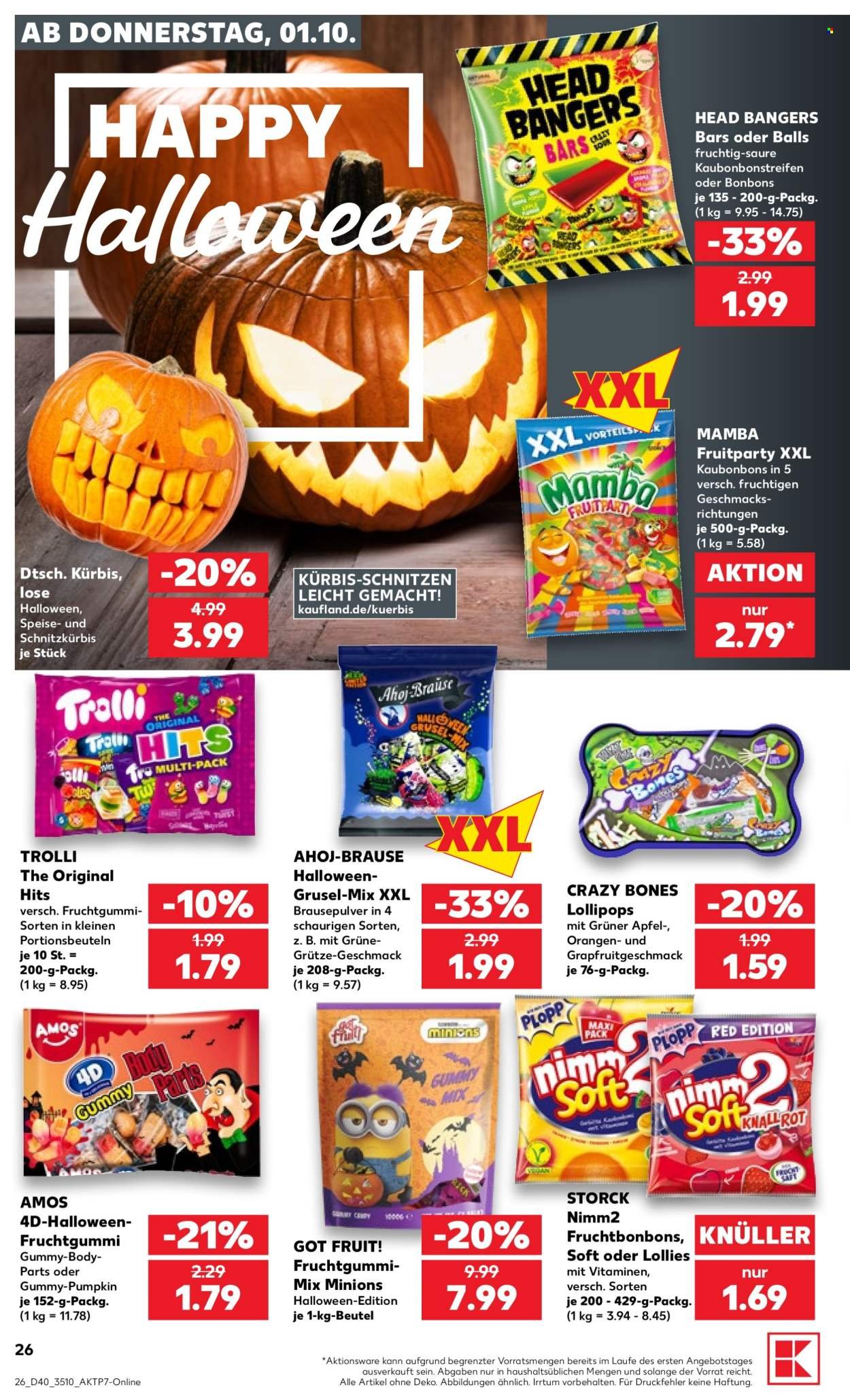 KAUFLAND Prospekt - Ab Donnerstag 1.10.2026