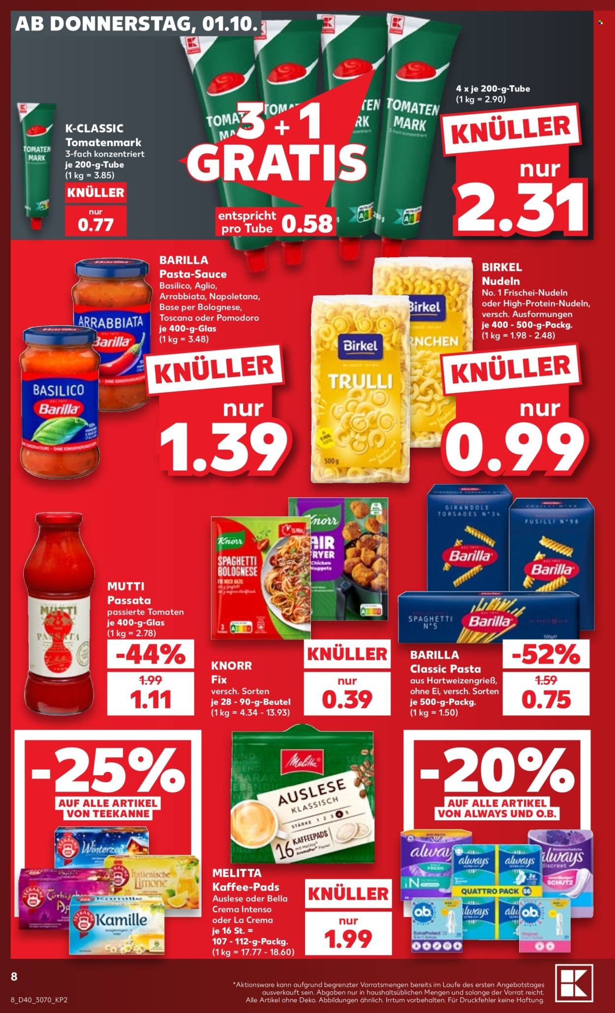 KAUFLAND Prospekt - Ab Donnerstag 1.10.2026