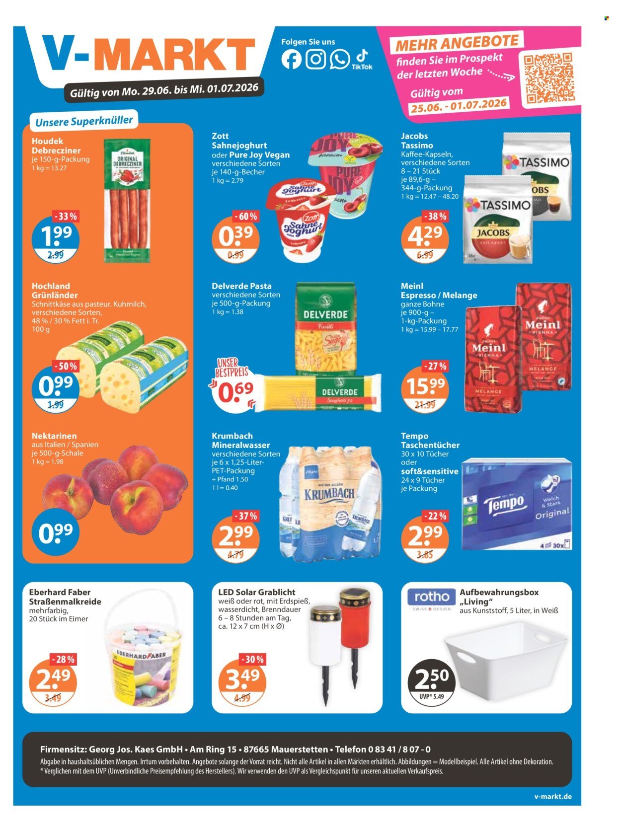 V-MARKT Prospekt - Ab Montag 29.06.2026