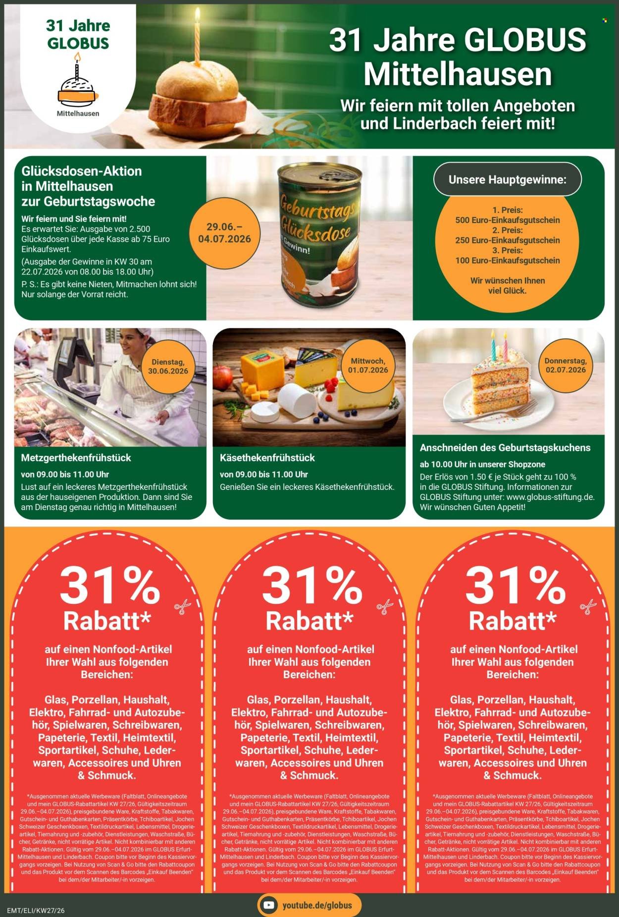 GLOBUS Prospekt - Ab Montag 29.06.2026