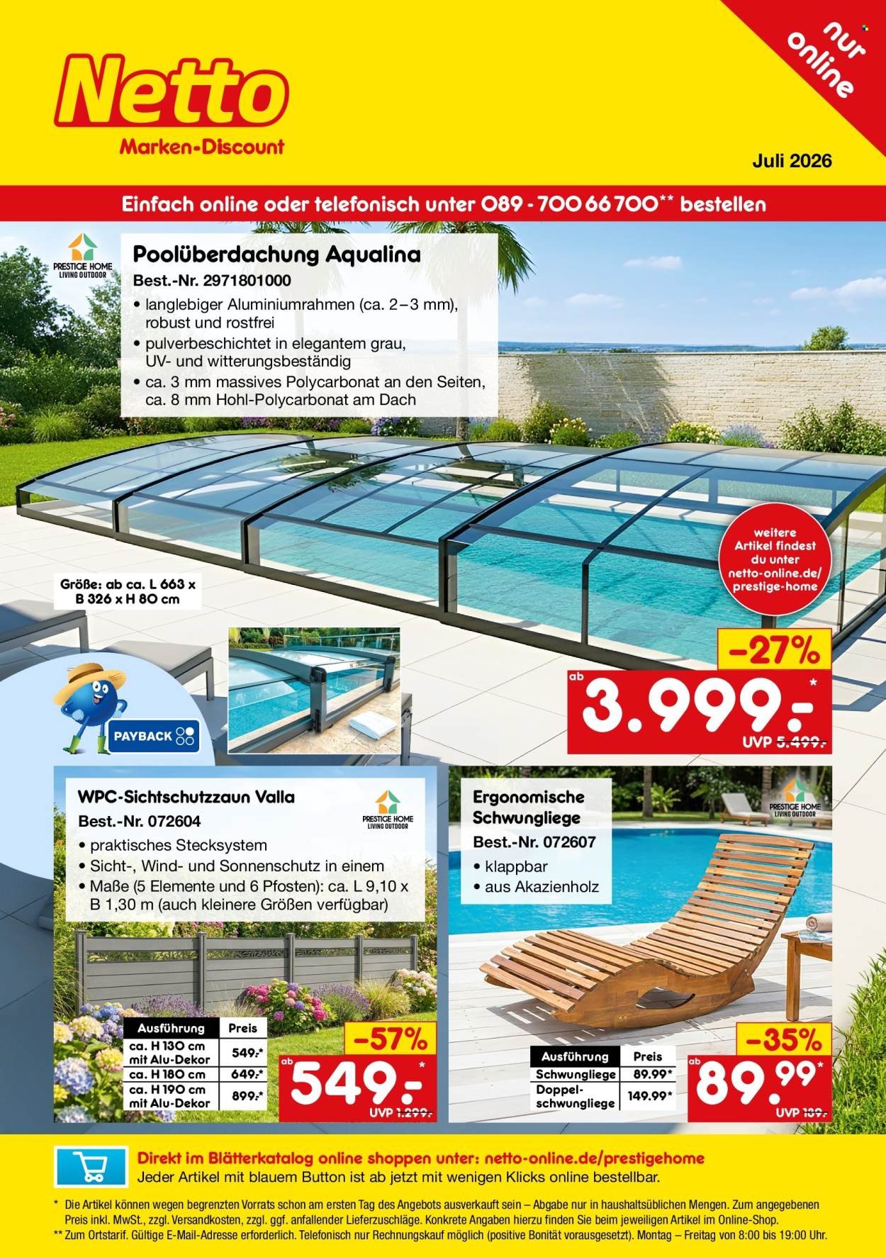 NETTO MARKEN-DISCOUNT Prospekt - Online-Sonderangebote Sommerdeals