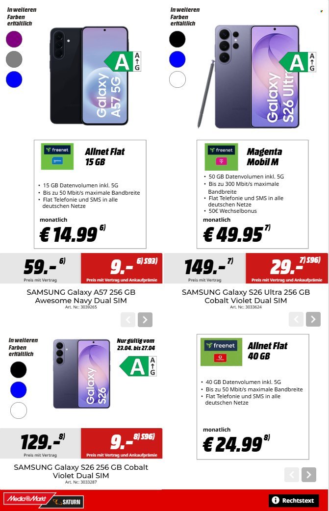 SATURN Prospekt - Ab Dienstag 21.04.2026 (2026-04-21 - 2026-04-30)