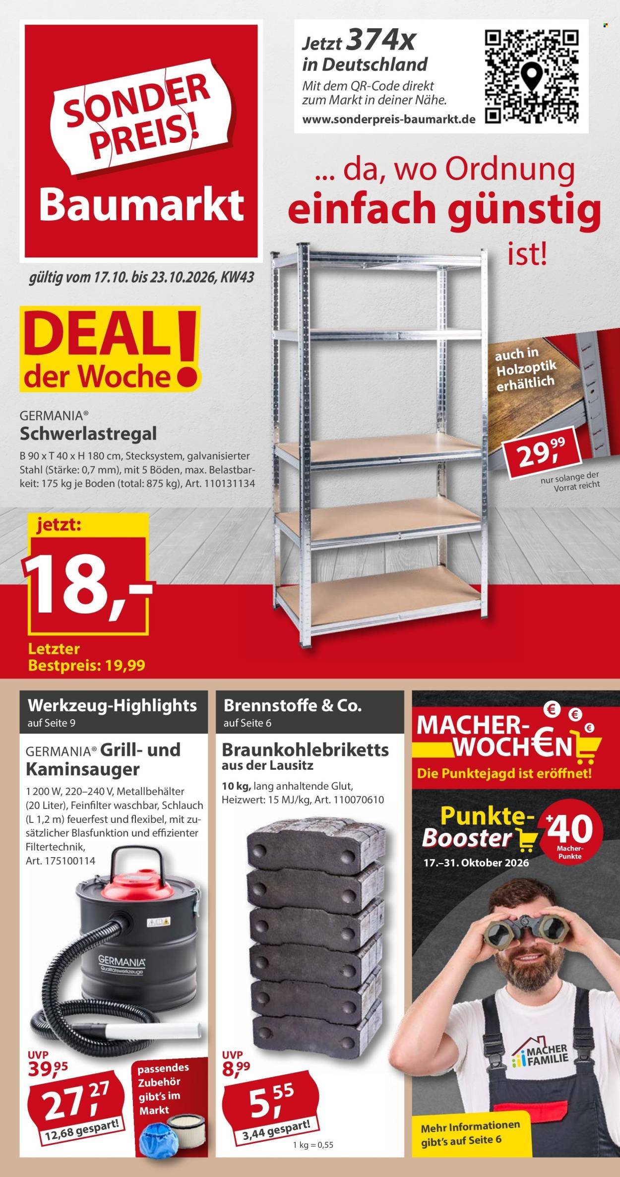 SONDERPREIS-BAUMARKT Prospekt - Ab Samstag 17.10.2026