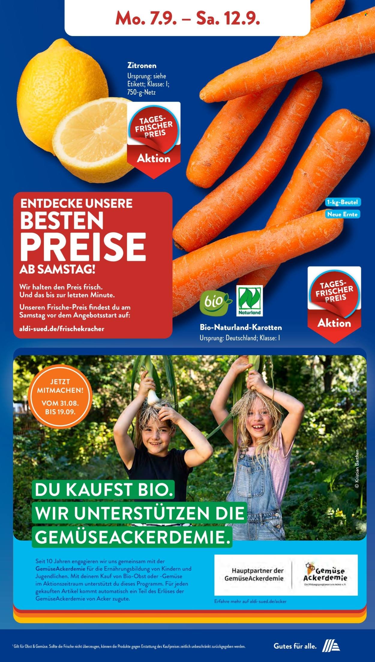 ALDI SÜD Prospekt - Ab Montag 7.09.2026