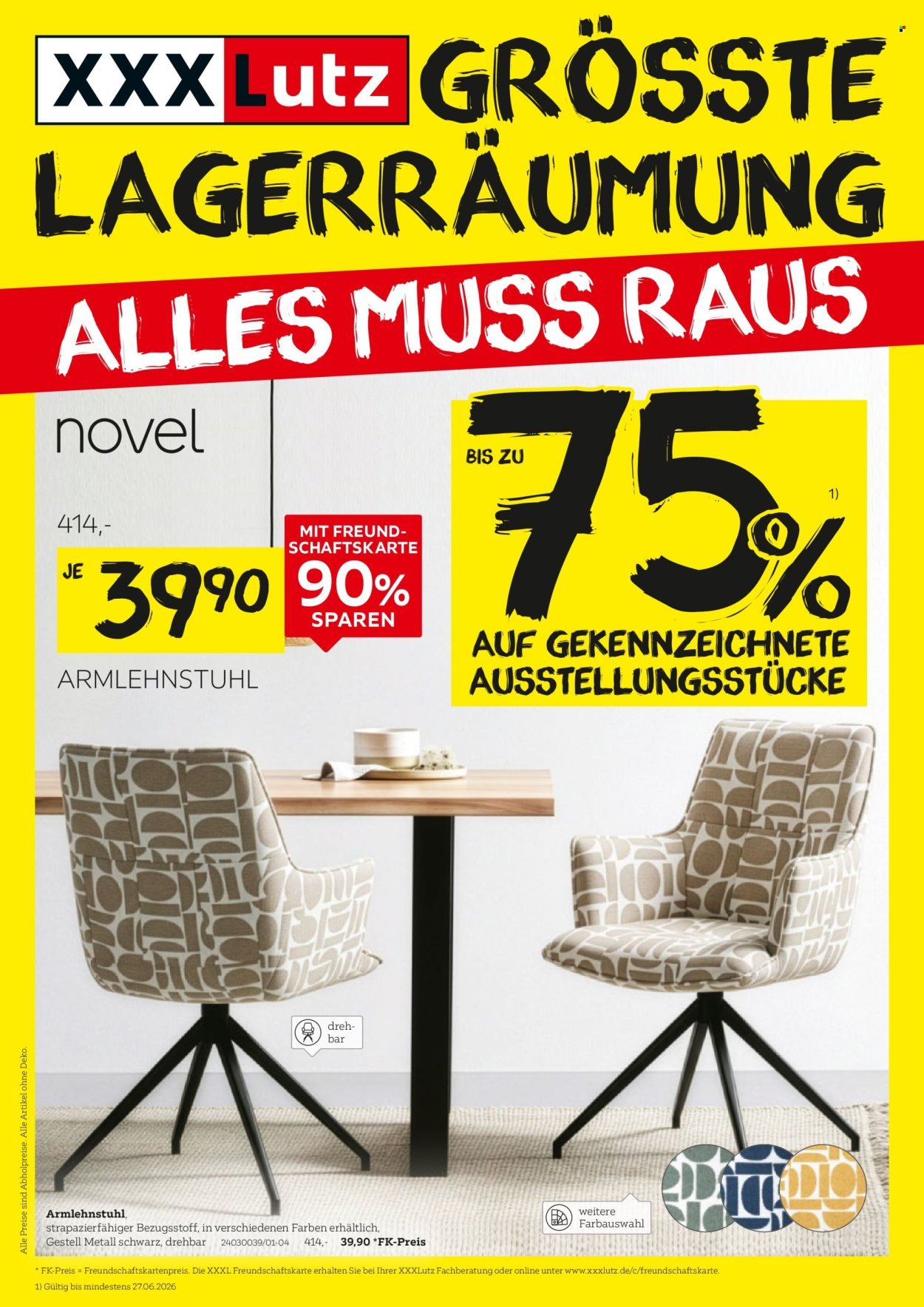 XXXLUTZ Prospekt - Größte Lagerräumung