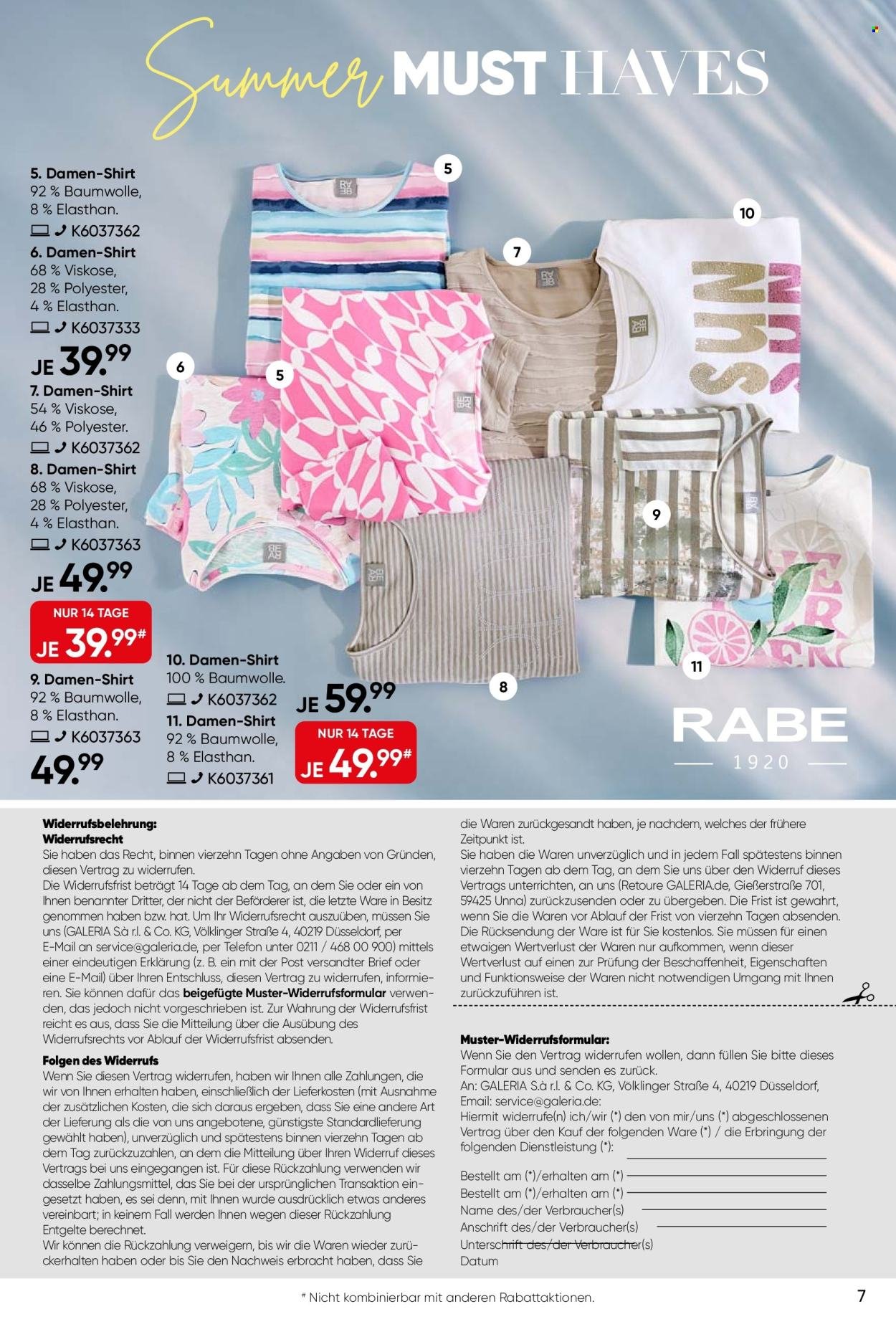 GALERIA KARSTADT KAUFHOF Prospekt - Ab Mittwoch 10.06.2026