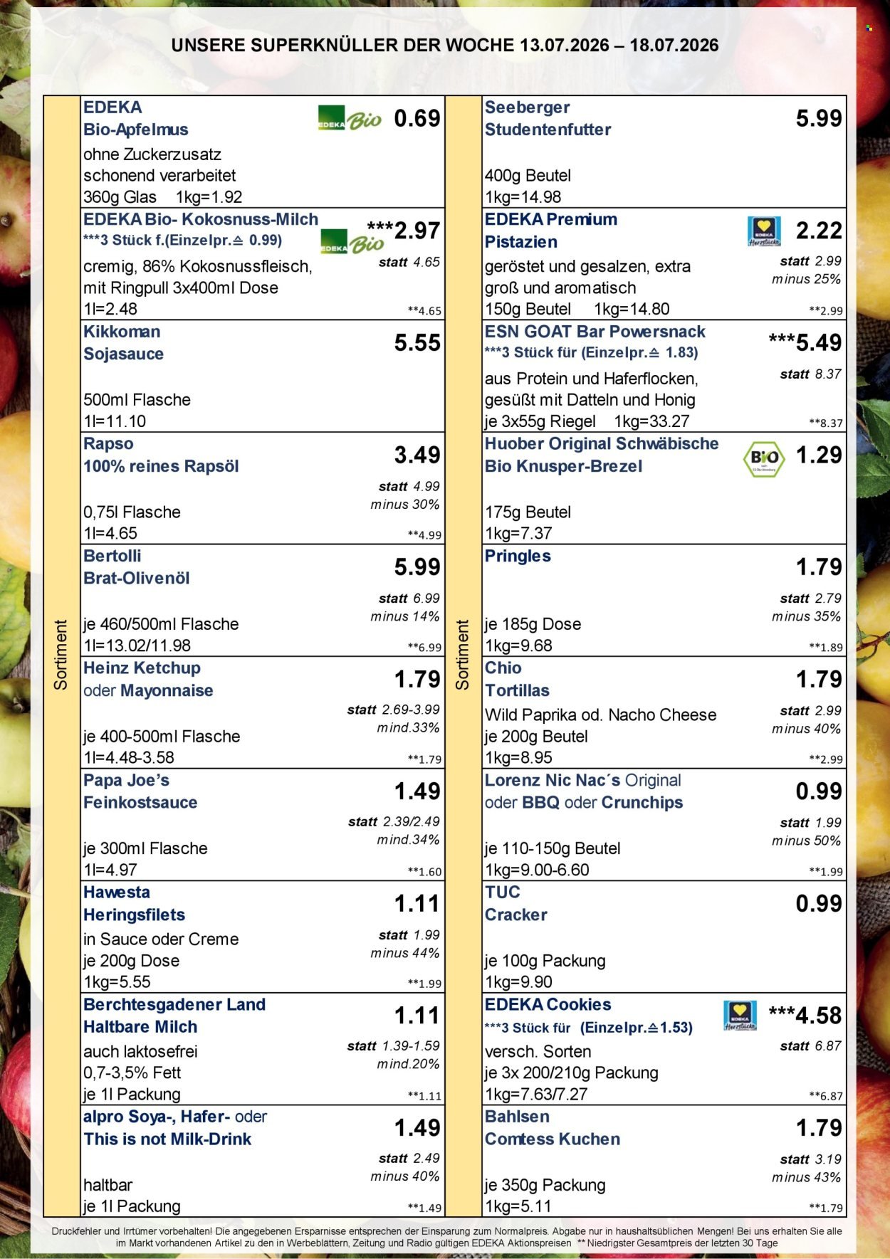 EDEKA Prospekt - Ab Montag 13.07.2026